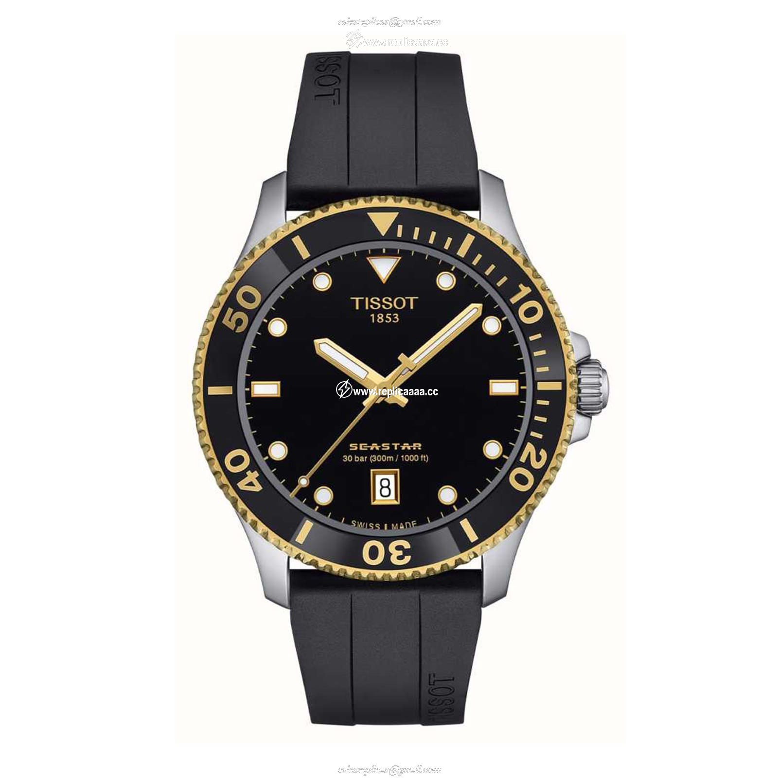 Tissot Seastar 1000 40mm Mens details Black Rubber T1204102705100 1 Tissot Seastar 1000 40mm Mens details Black Rubber T1204102705100
