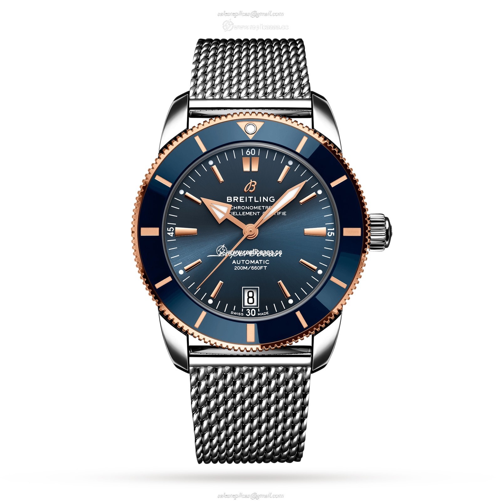 Breitling Superocean Heritage B20 Automatic 42 details UB2010161C1A1