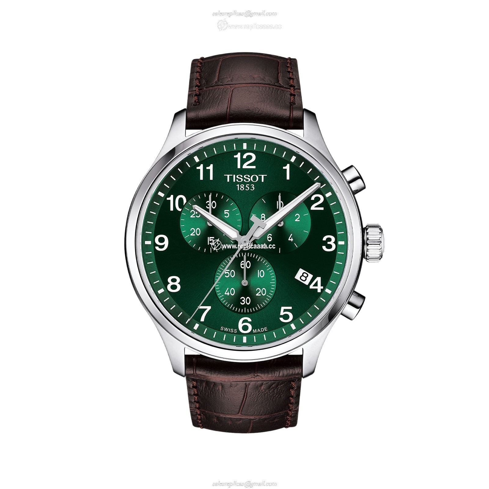 Tissot Chrono XL Classic 45mm Mens details Green T1166171609200 1 Tissot Chrono XL Classic 45mm Mens details Green T1166171609200