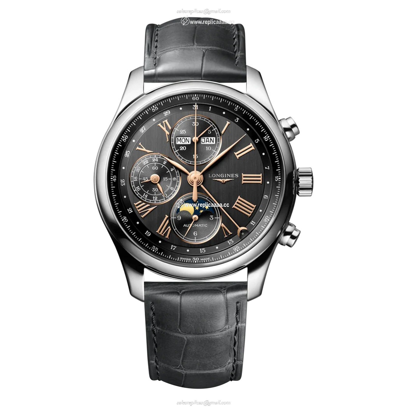 Longines Master Collection 42mm Mens details Grey L27734612 1 Longines Master Collection 42mm Mens details Grey L27734612