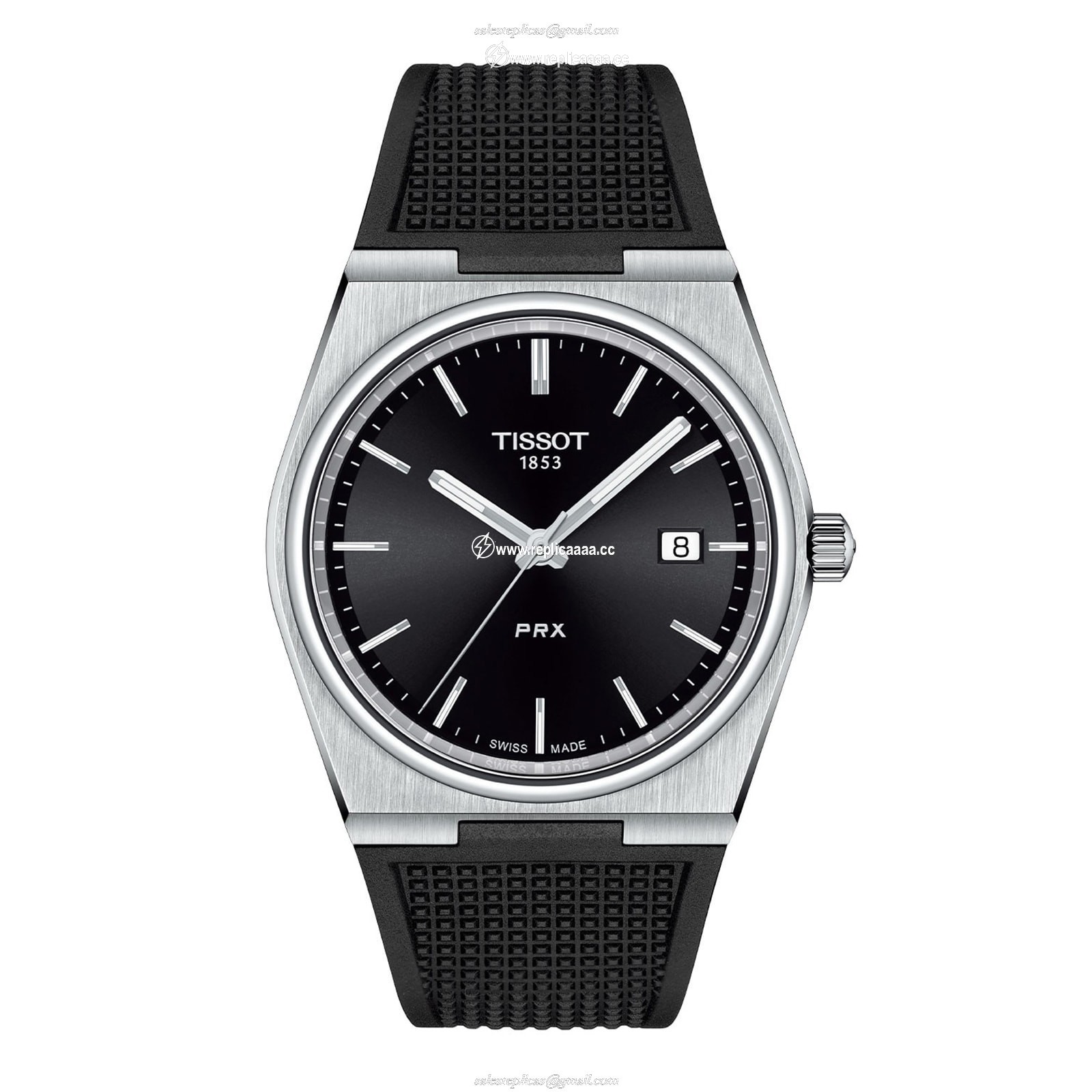 Tissot PRX 40mm Mens details Black T1374101705100