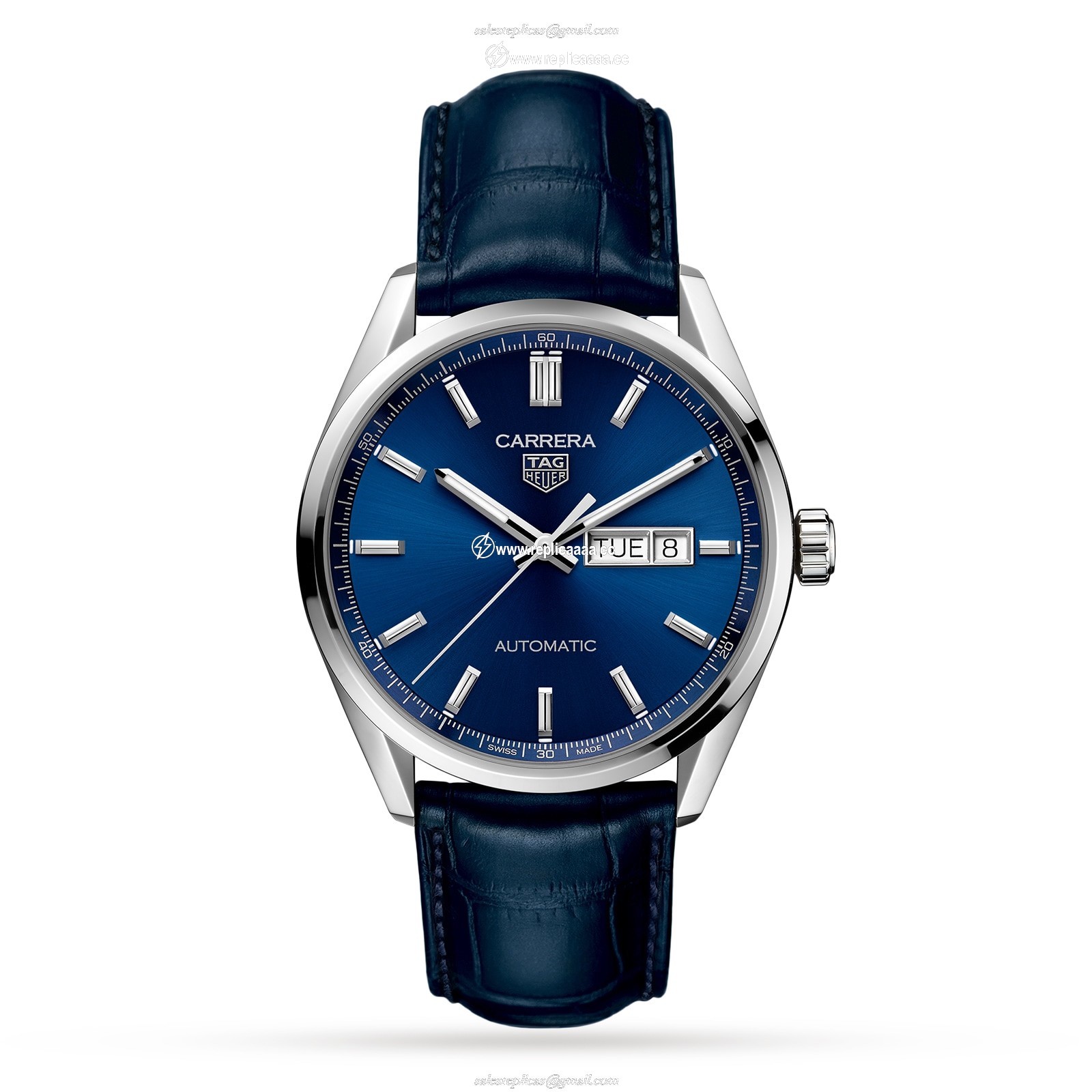 TAG Heuer Carrera Three - Hand Automatic Mens 41mm details WBN2012.FC6502