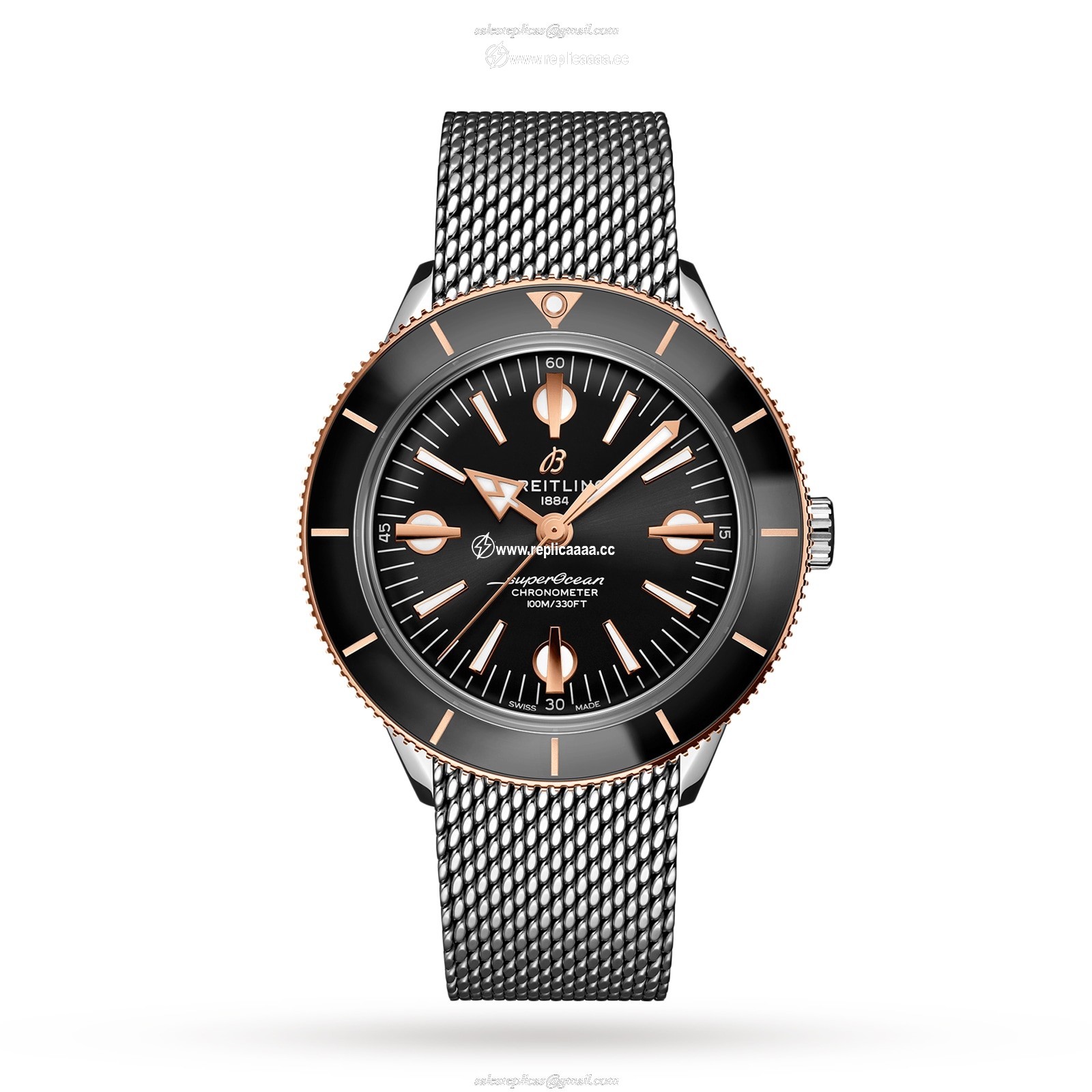 Breitling Superocean Heritage '57 Stainless Steel 18k Red Gold details U10370121B1A1 1 Breitling Superocean Heritage '57 Stainless Steel 18k Red Gold details U10370121B1A1