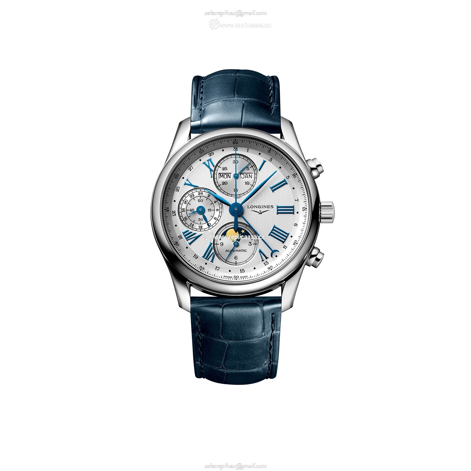 Longines Master Collection 40mm Mens details Silver L26734712 1 Longines Master Collection 40mm Mens details Silver L26734712