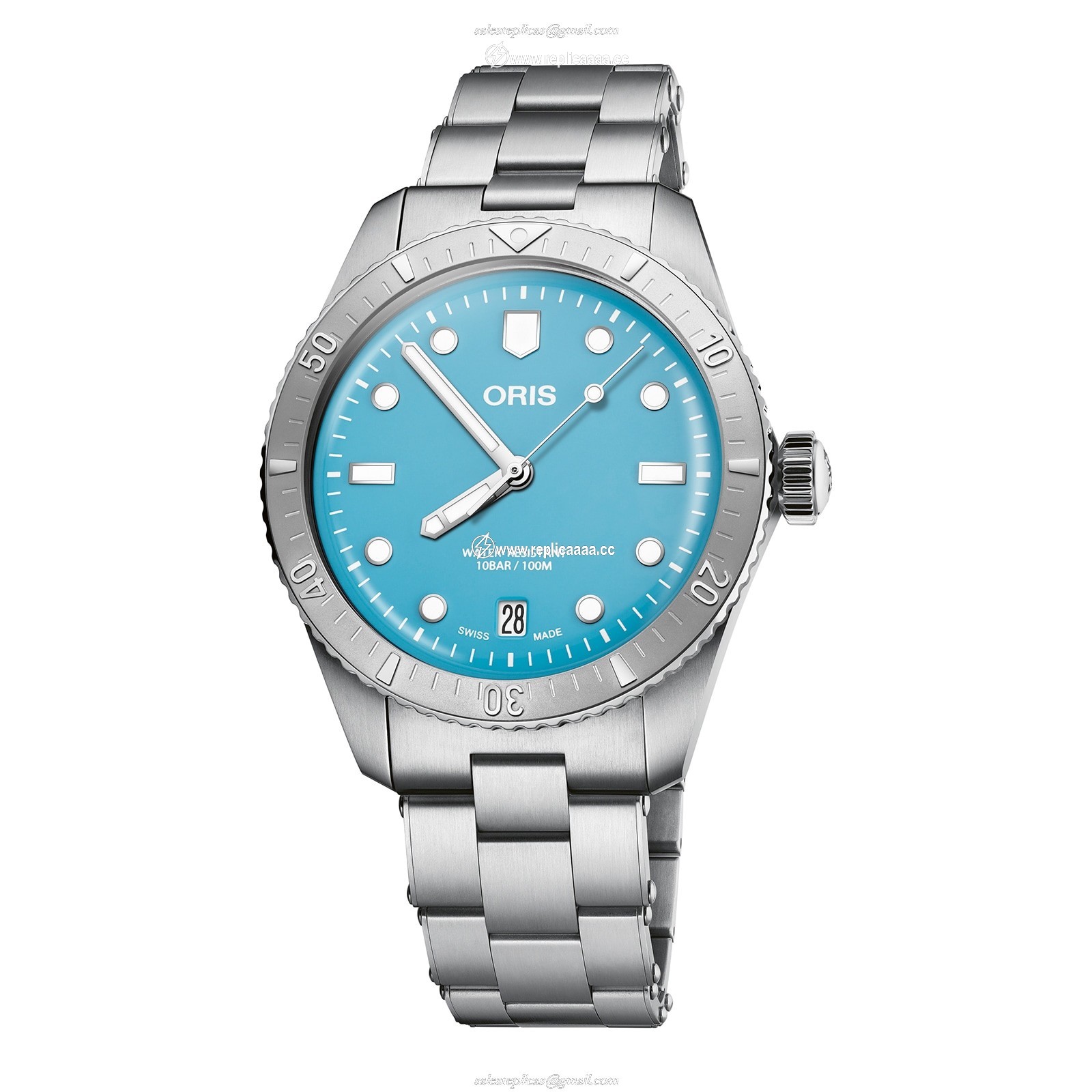 Oris Divers Heritage 1965 38mm Unisex details Blue Stainless Steel 01 733 7771 4055-07 8 19 18 1 Oris Divers Heritage 1965 38mm Unisex details Blue Stainless Steel 01 733 7771 4055-07 8 19 18