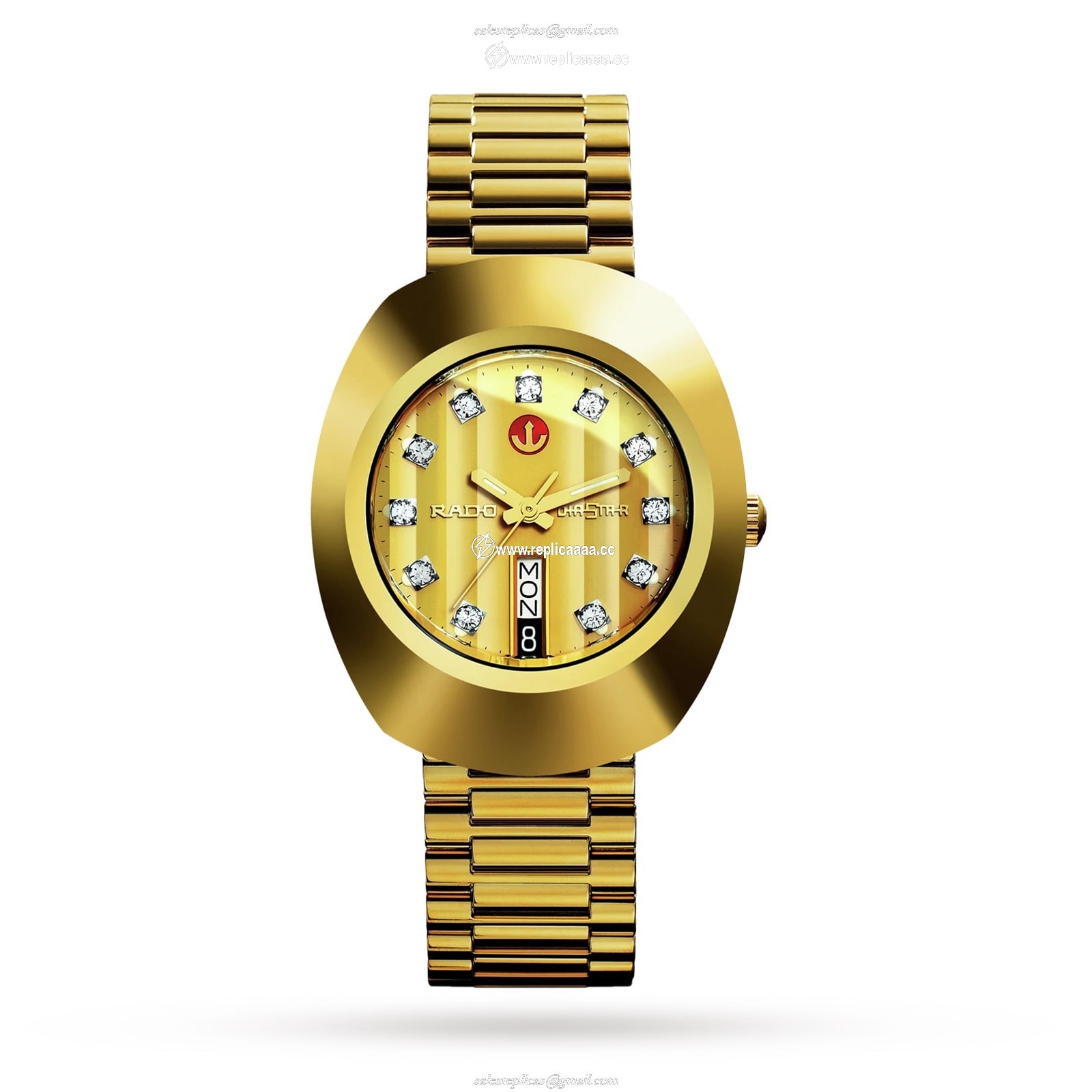 Rado DiaStar 35mm Mens details Gold R12413493 1 Rado DiaStar 35mm Mens details Gold R12413493