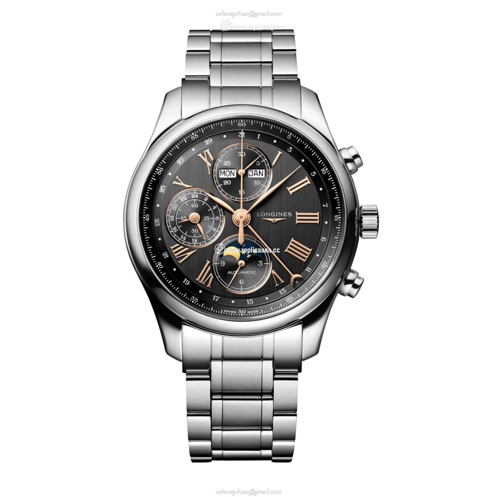 Longines Master Collection 42mm Mens details Black L27734616 1 Longines Master Collection 42mm Mens details Black L27734616