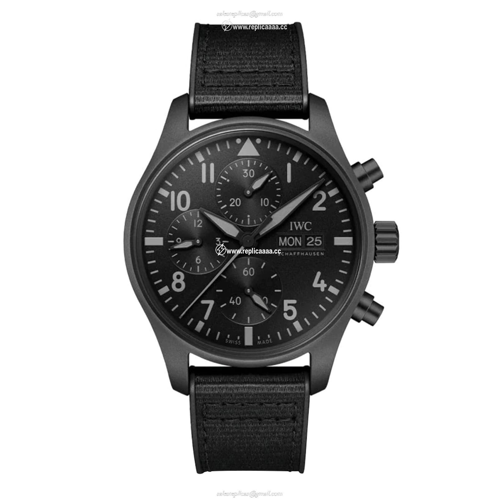 IWC Pilot's Chronograph Top Gun Ceratanium 41mm Mens details Black IW388106 1 IWC Pilot's Chronograph Top Gun Ceratanium 41mm Mens details Black IW388106