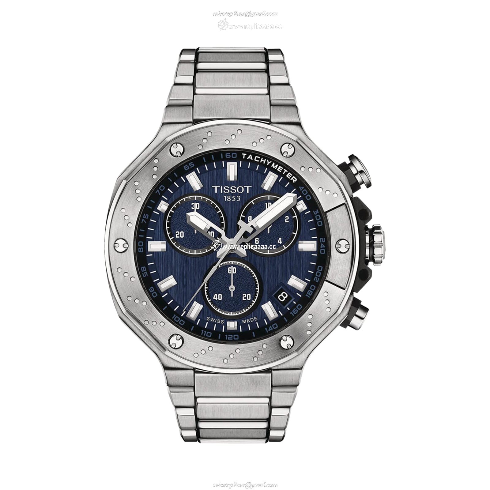 Tissot T-Sport T-Race Chronograph 45mm Mens details Blue T1414171104100 1 Tissot T-Sport T-Race Chronograph 45mm Mens details Blue T1414171104100