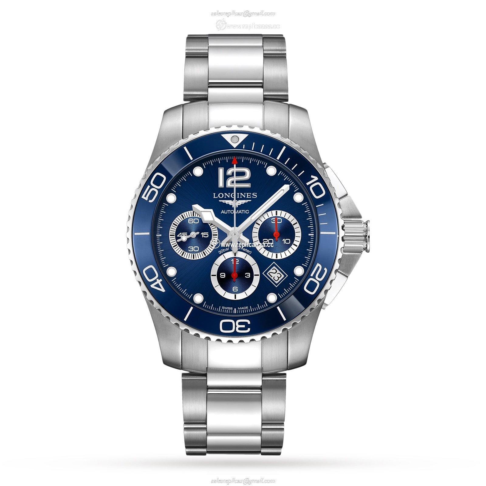 Longines HydroConquest 43mm Mens details L38834966 1 Longines HydroConquest 43mm Mens details L38834966