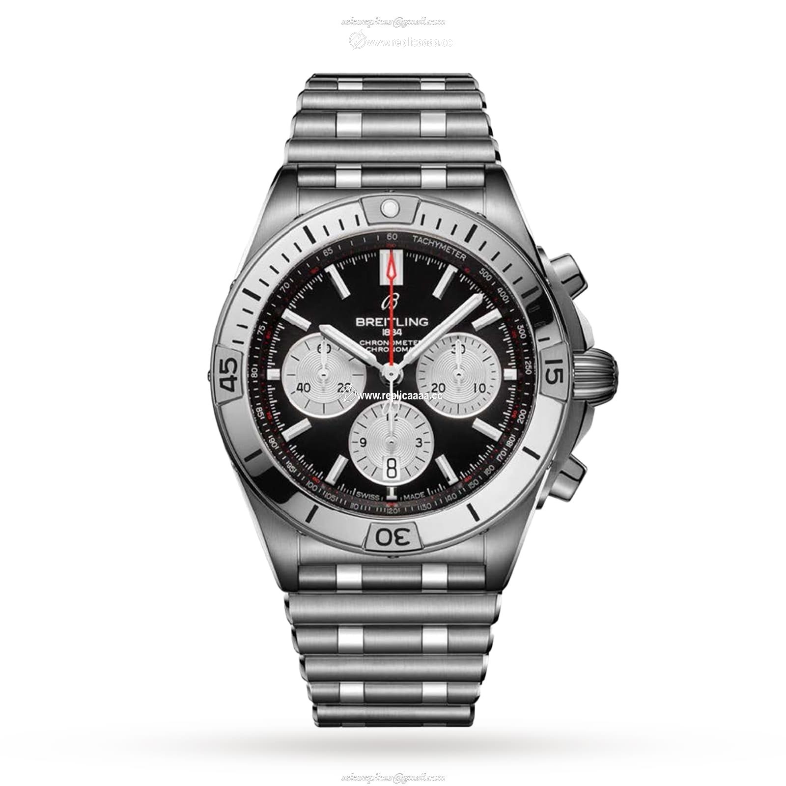 Breitling Chronomat B01 42 Stainless Steel details AB0134101B1A1 1 Breitling Chronomat B01 42 Stainless Steel details AB0134101B1A1