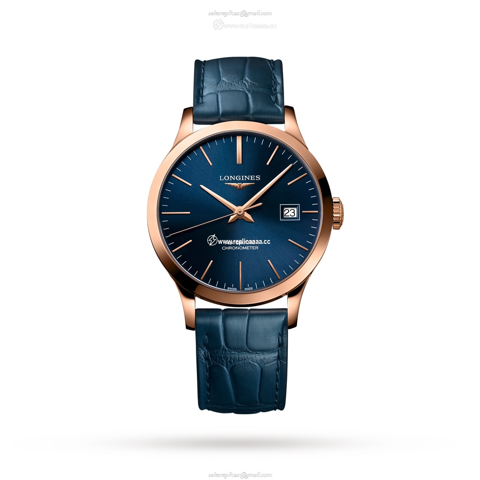 Longines Record 38.5mm Mens details Sunray Blue L28208922 1 Longines Record 38.5mm Mens details Sunray Blue L28208922