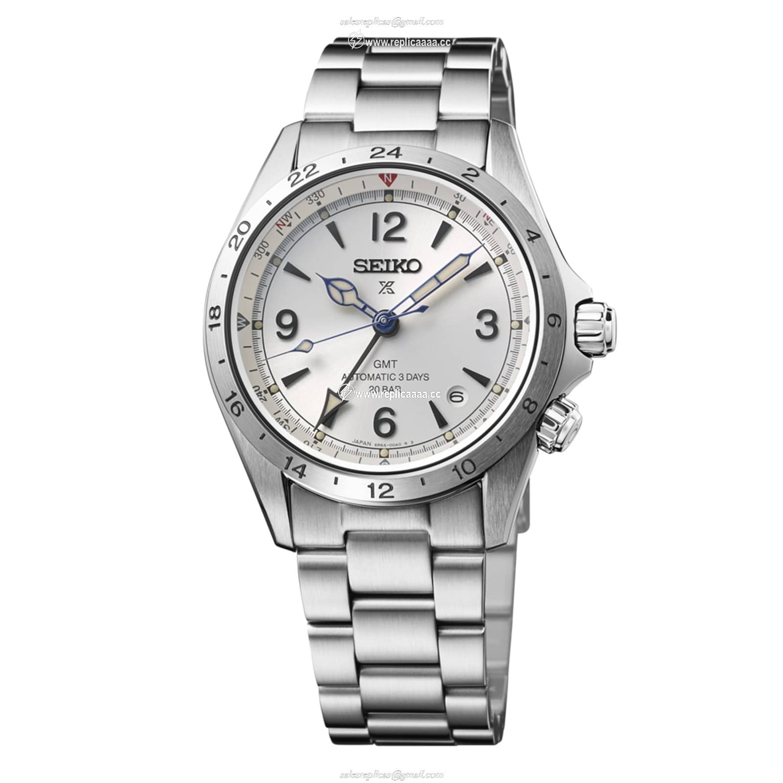 Seiko Prospex Alpinist 39.5mm Mens details Silver SPB409J1