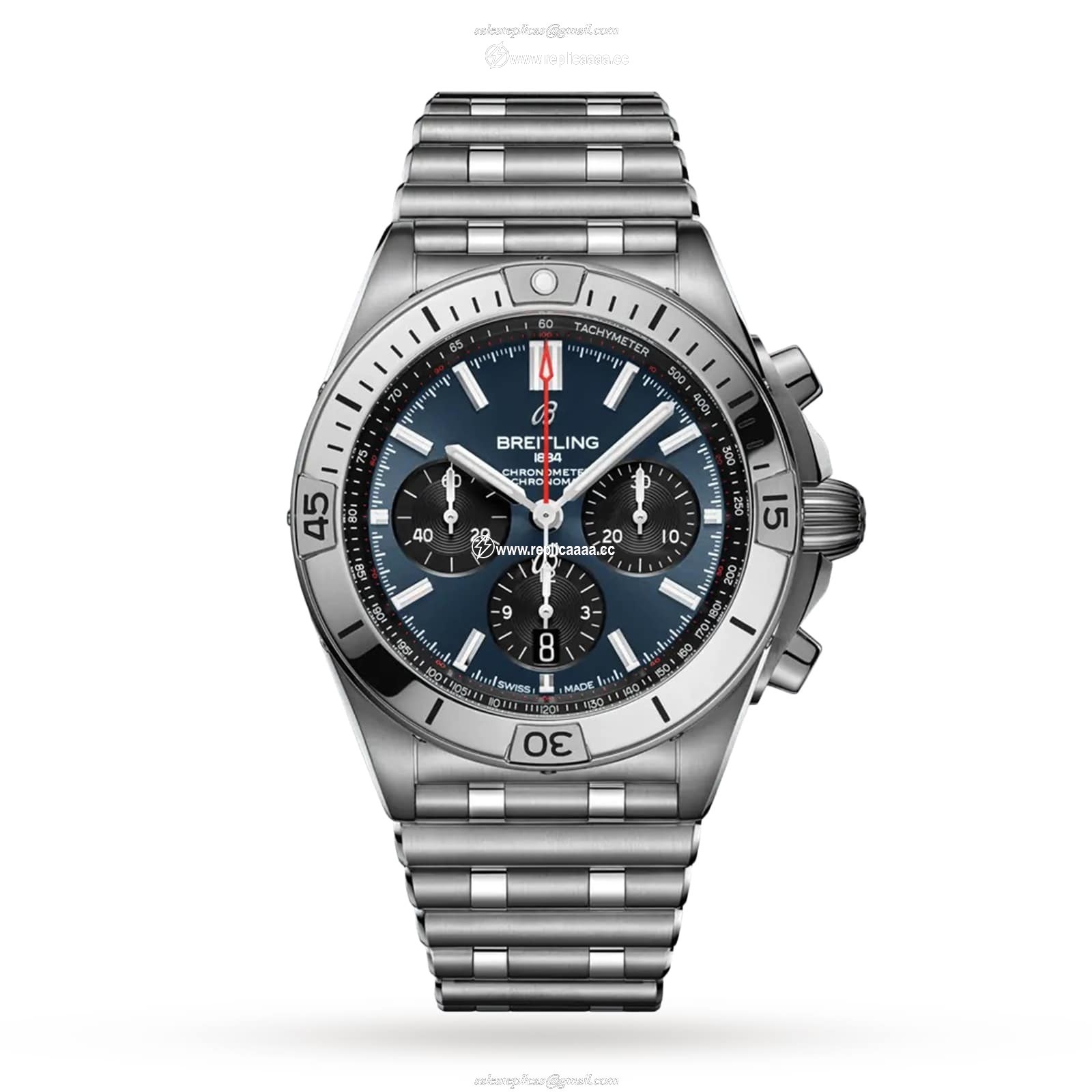 Breitling Chronomat B01 42 Stainless Steel - Blue details AB0134101C1A1 1 Breitling Chronomat B01 42 Stainless Steel - Blue details AB0134101C1A1