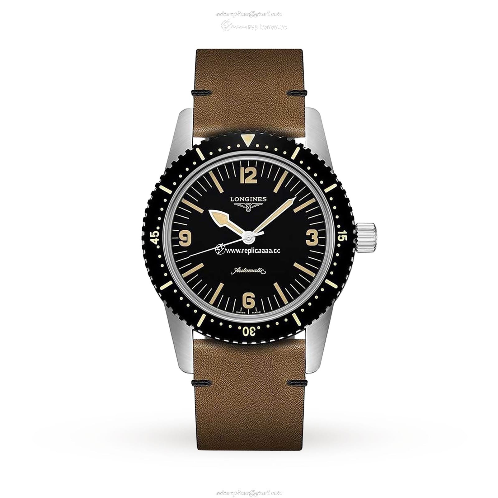 Longines Heritage 42mm Mens details L28224562