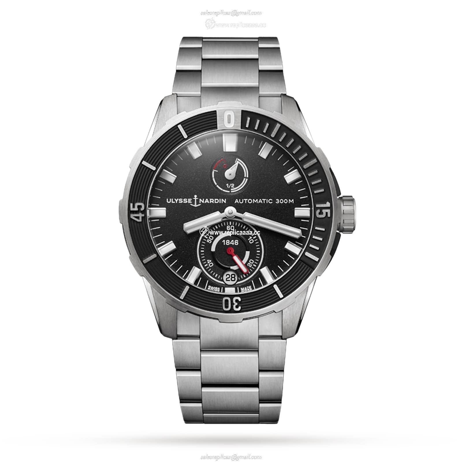 Ulysse Nardin Diver 44mm Titanium Case And Bezel 1183-170-7M/92