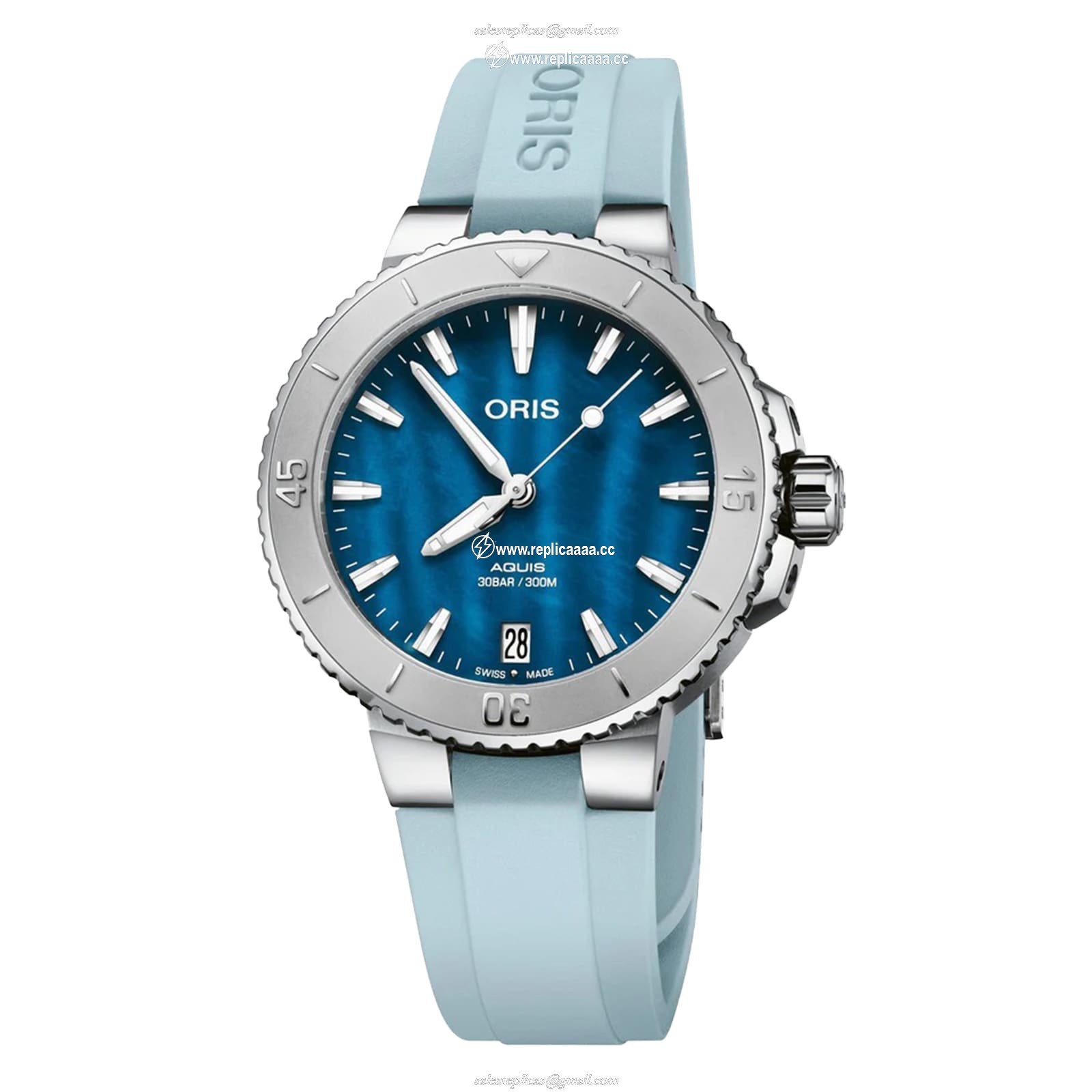 Oris Aquis Date 36.5mm Unisex details Blue 01 733 7770 4155-07 4 18 65FC 1 Oris Aquis Date 36.5mm Unisex details Blue 01 733 7770 4155-07 4 18 65FC
