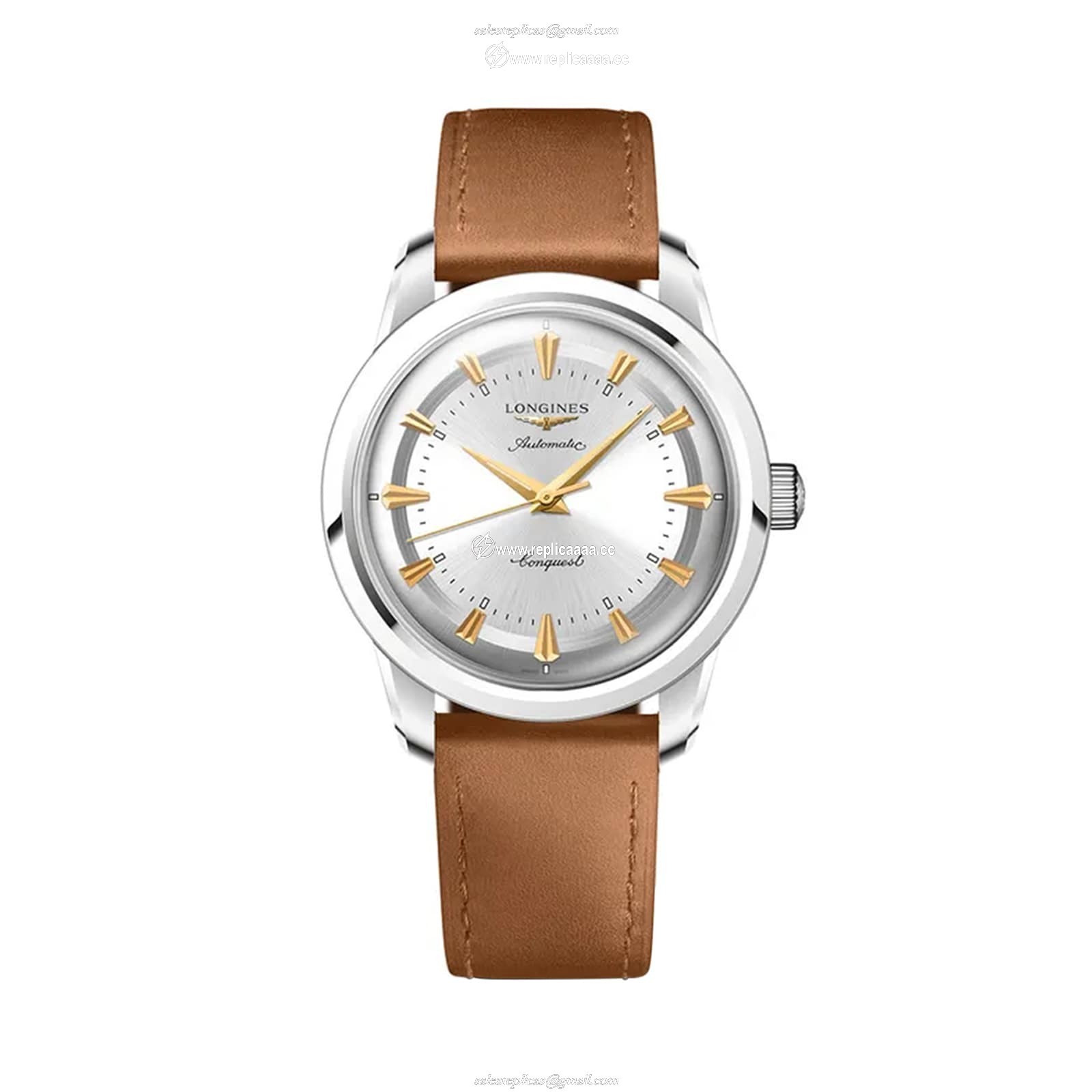 Longines Conquest Heritage 40mm Mens details Silver L16494722