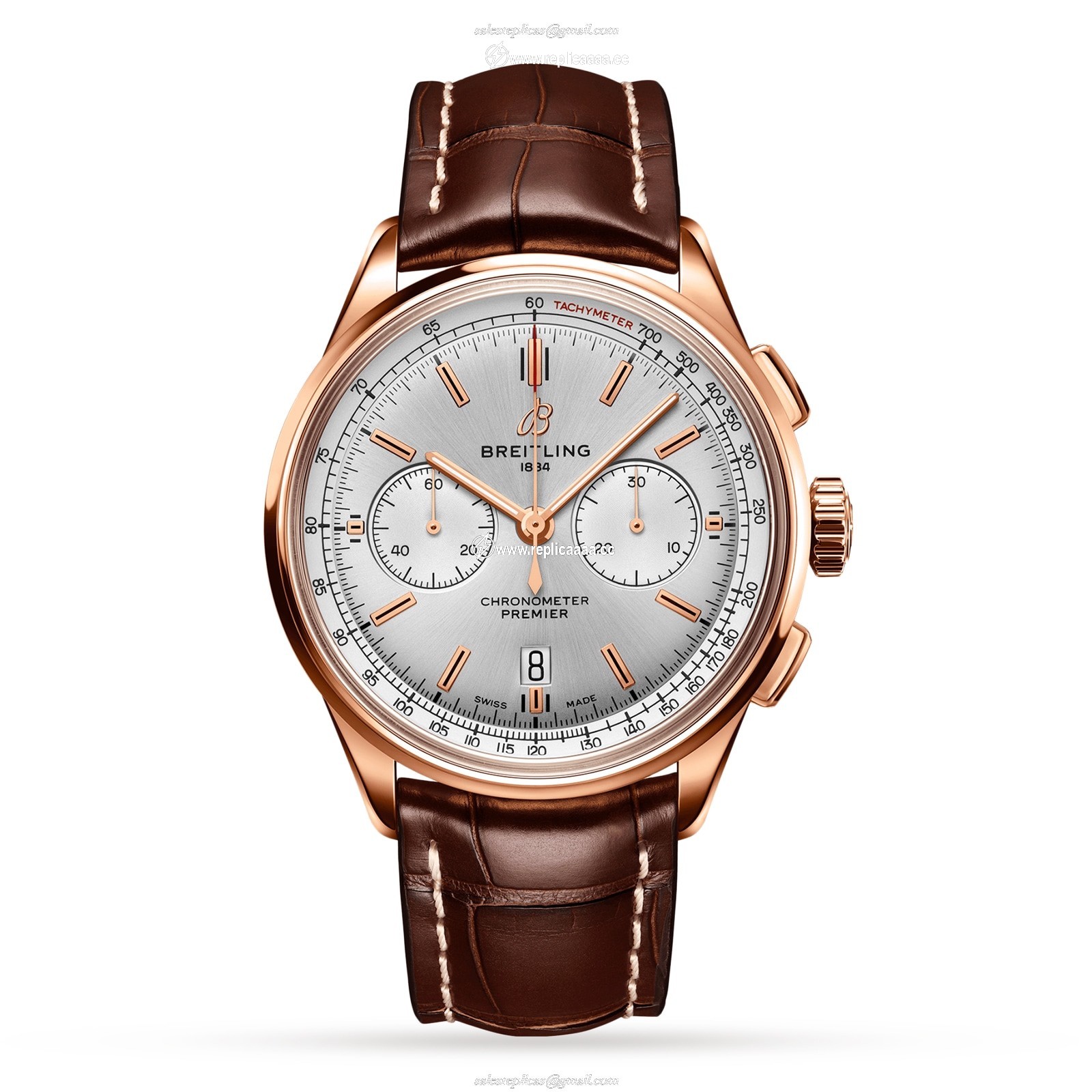 Breitling Premier B01 Chronograph 42 18ct Red Gold details RB0118371G1P1 1 Breitling Premier B01 Chronograph 42 18ct Red Gold details RB0118371G1P1