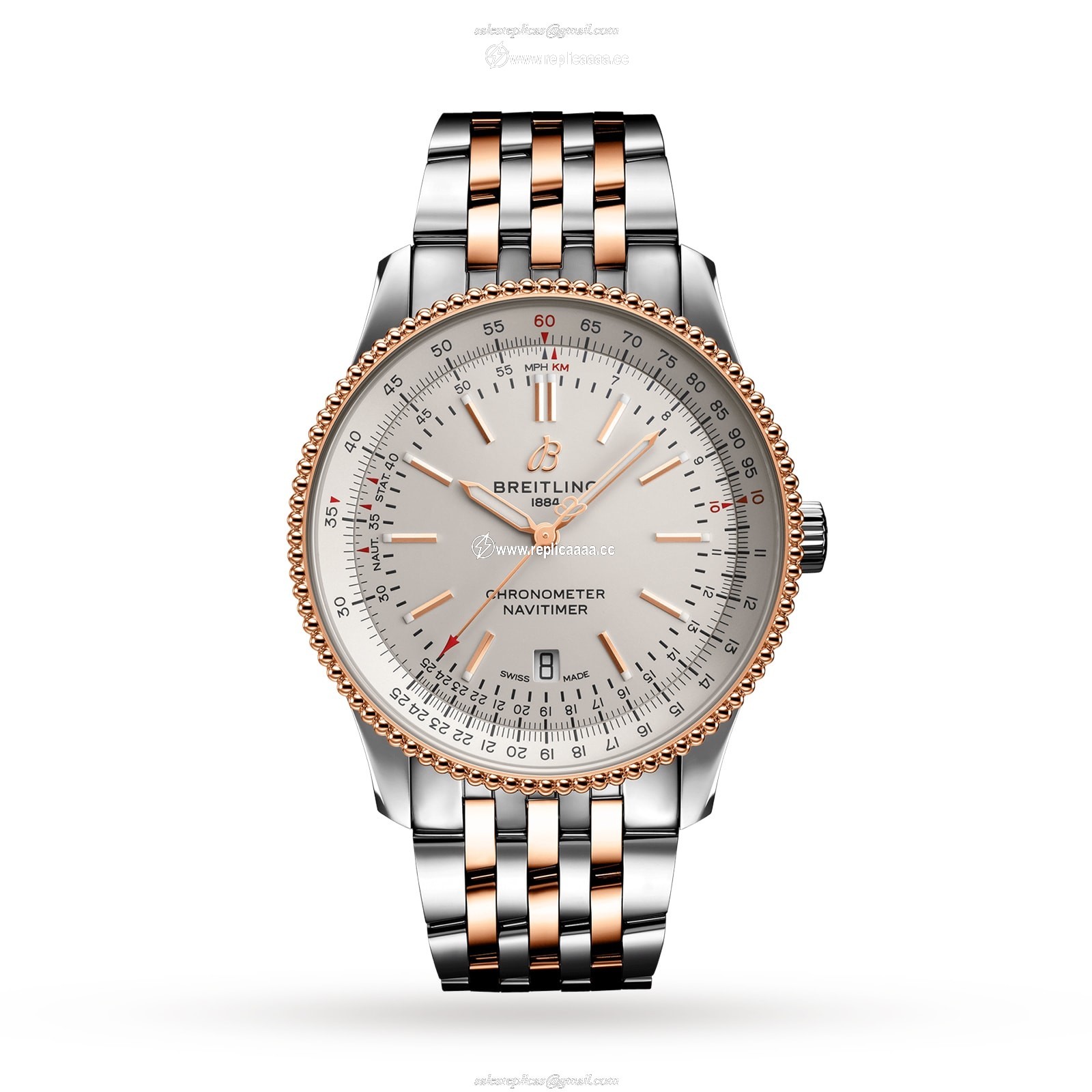 Breitling Navitimer Automatic 41 Stainless Steel 18k Red Gold details U17326211G1U1 1 Breitling Navitimer Automatic 41 Stainless Steel 18k Red Gold details U17326211G1U1
