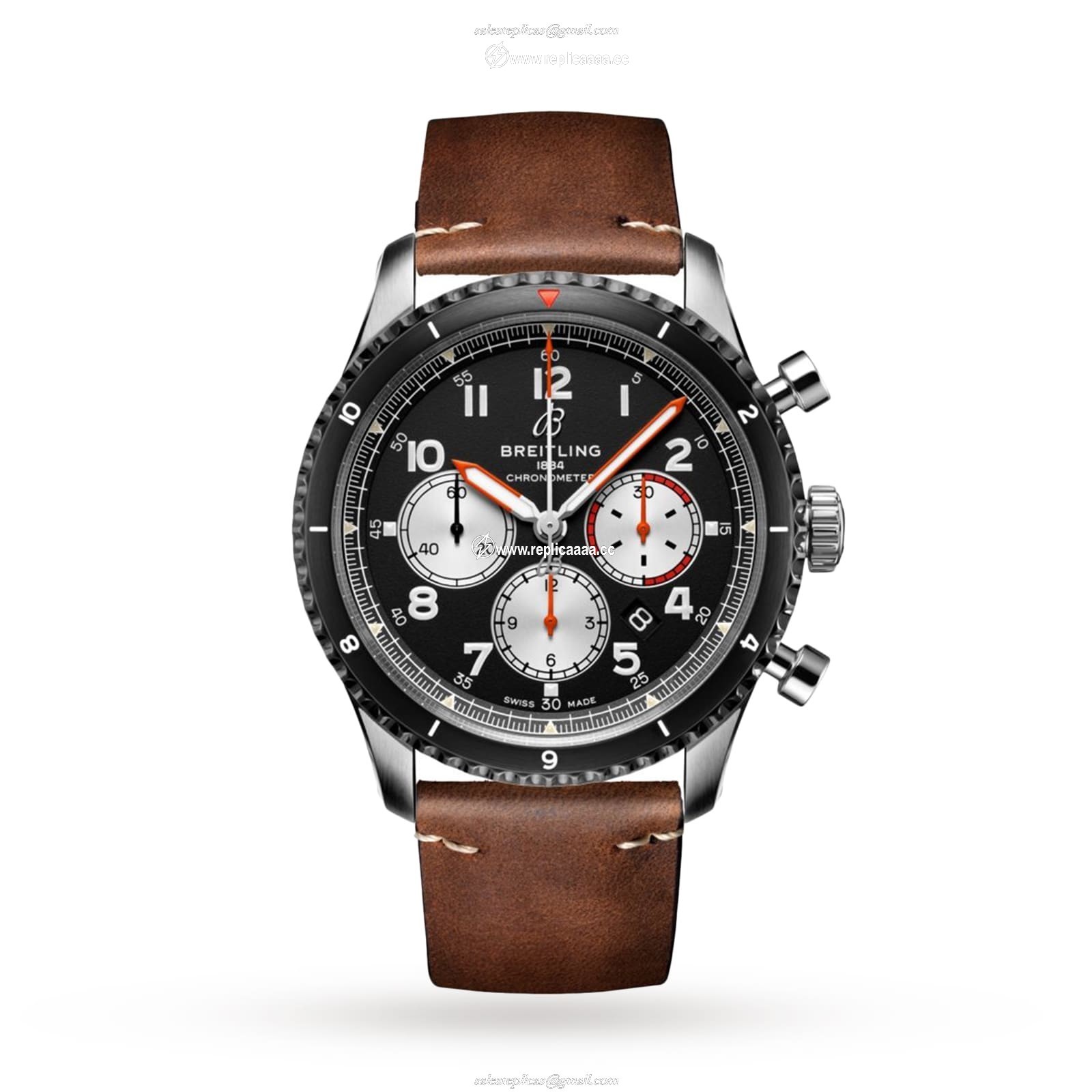 Breitling Aviator 8 B01 Chronograph 43 Mosquito details AB01194A1B1X2