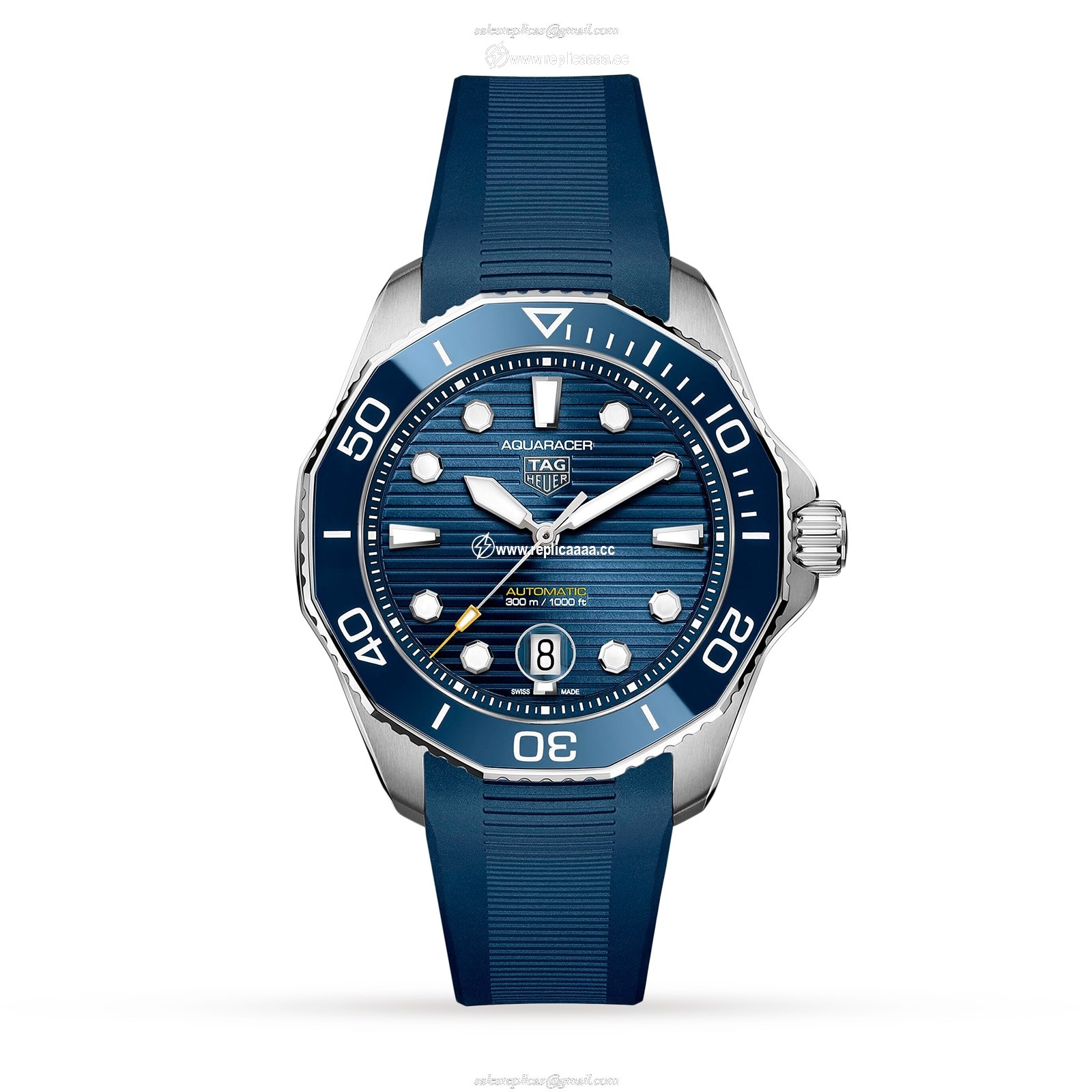 TAG Heuer Aquaracer Calibre 5 43mm Mens details WBP201B.FT6198