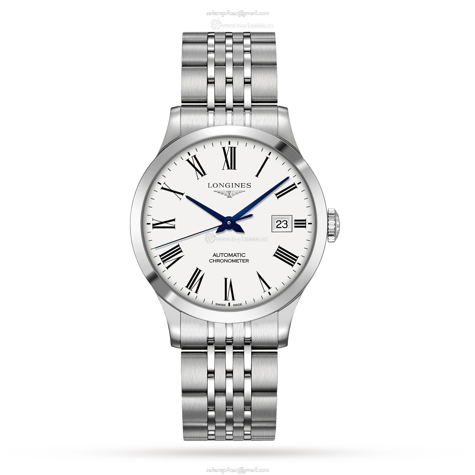 Longines Record 38mm Automatic Chronometer Mens details L28204116