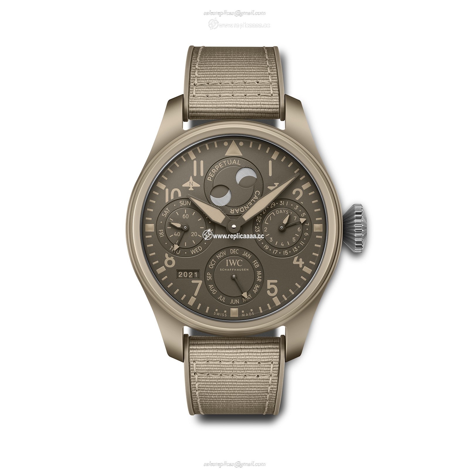 IWC Big Pilot's details Perpetual Calendar Top Gun Edition "Mojave Desert" IW503004 1 IWC Big Pilot's details Perpetual Calendar Top Gun Edition "Mojave Desert" IW503004