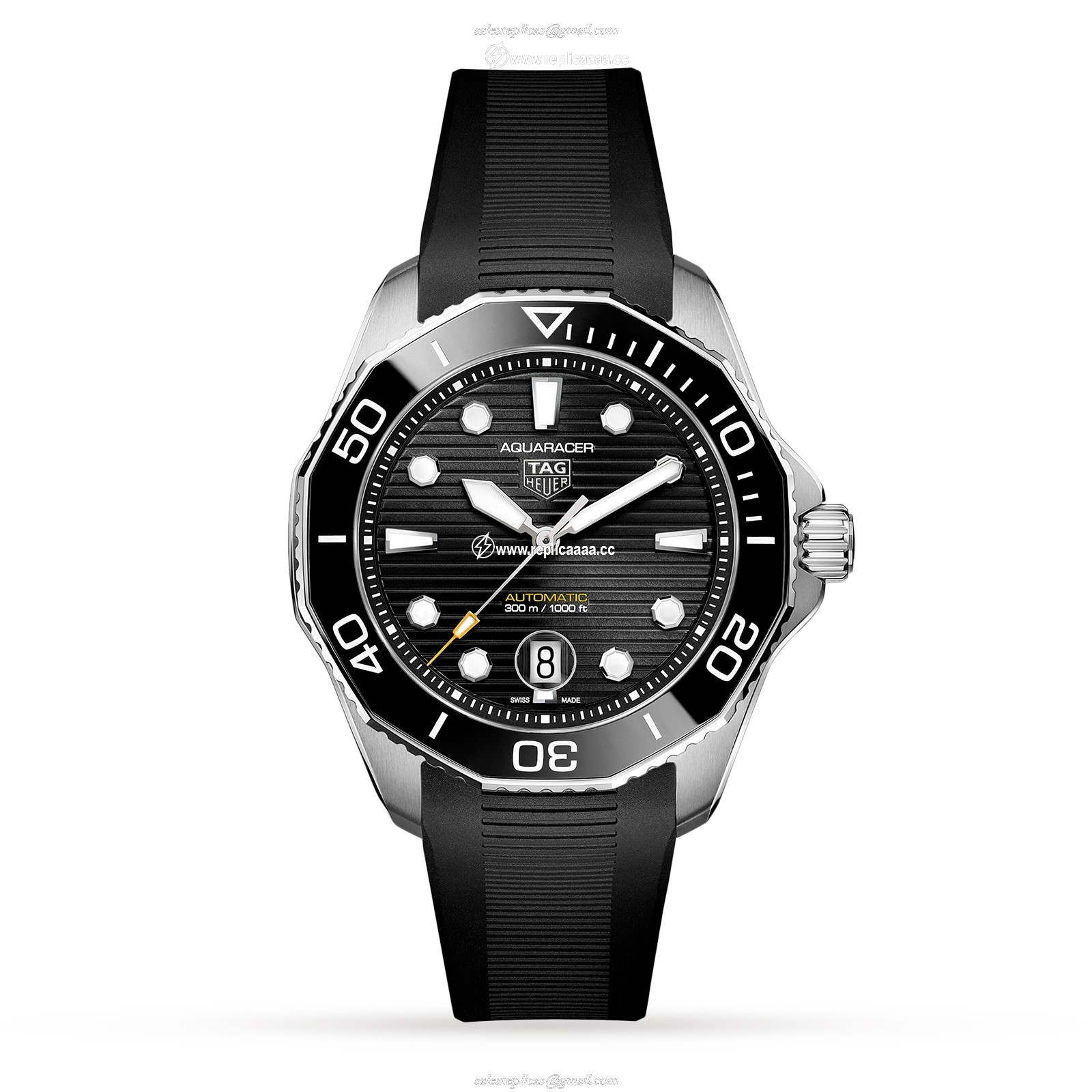 TAG Heuer Aquaracer Calibre 5 43mm Mens details WBP201A.FT6197
