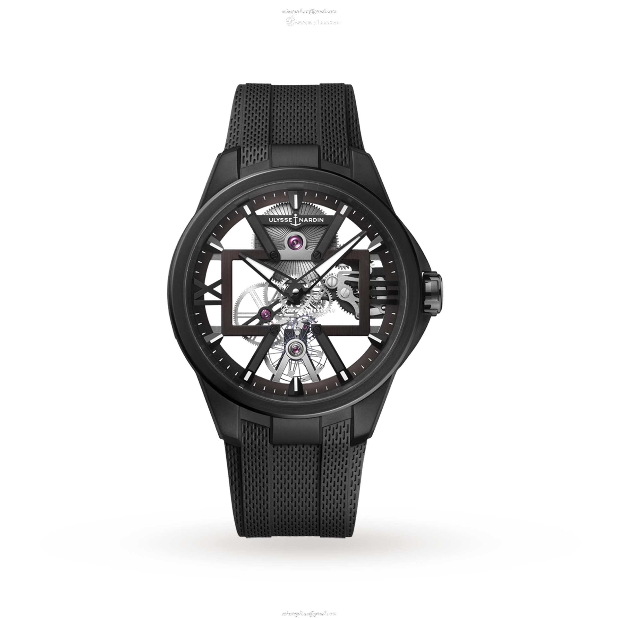 Ulysse Nardin Blast Skeleton X 42mm Black DLC Titanium Case And Bezel 3713-260-3/BLACK 1 Ulysse Nardin Blast Skeleton X 42mm Black DLC Titanium Case And Bezel 3713-260-3/BLACK