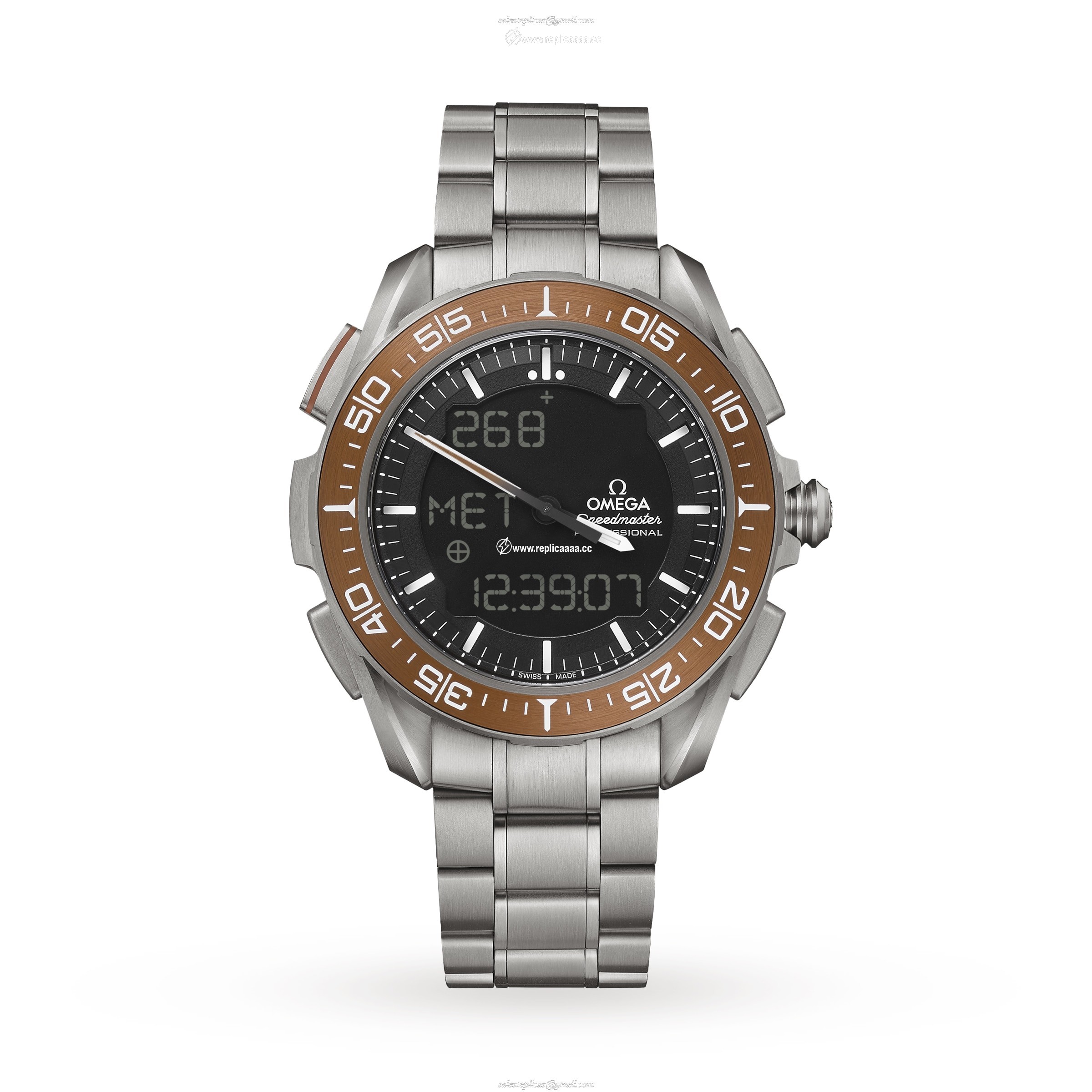 Omega Speedmaster Time On Mars 45mm Mens details O31890457901003