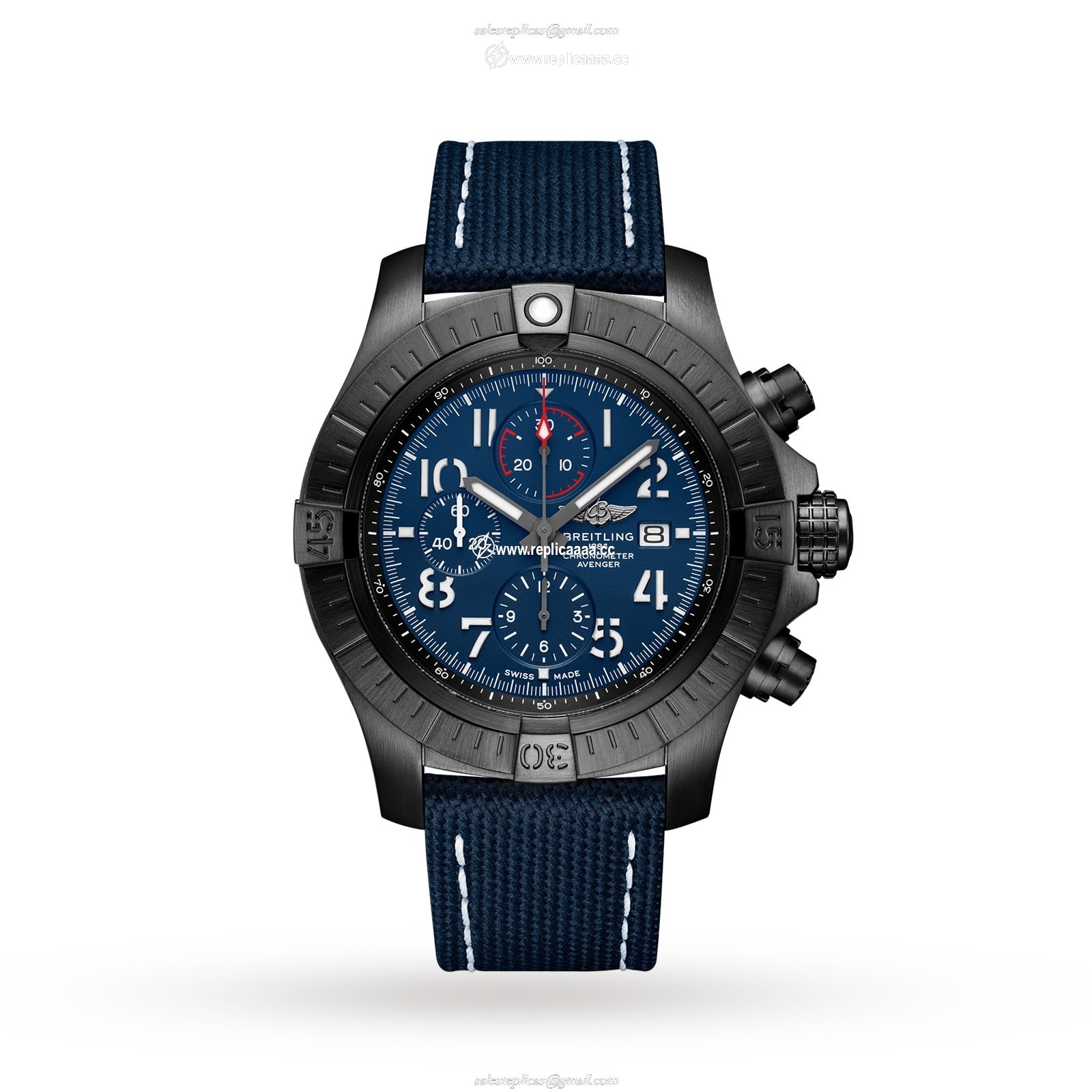 Breitling Super Avenger Chronograph 48 Night Mission details V13375101C1X2