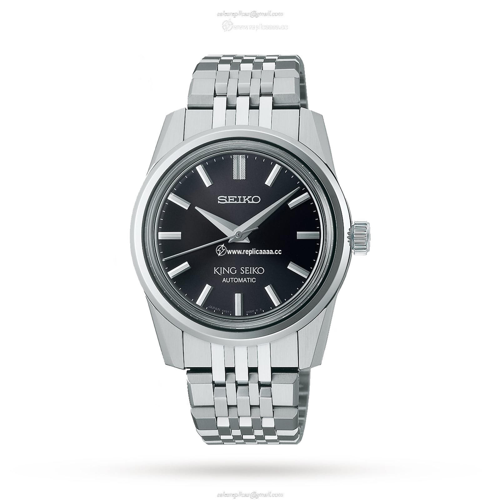 Seiko King Seiko 37mm Mens details - Black SPB283J1 1 Seiko King Seiko 37mm Mens details - Black SPB283J1