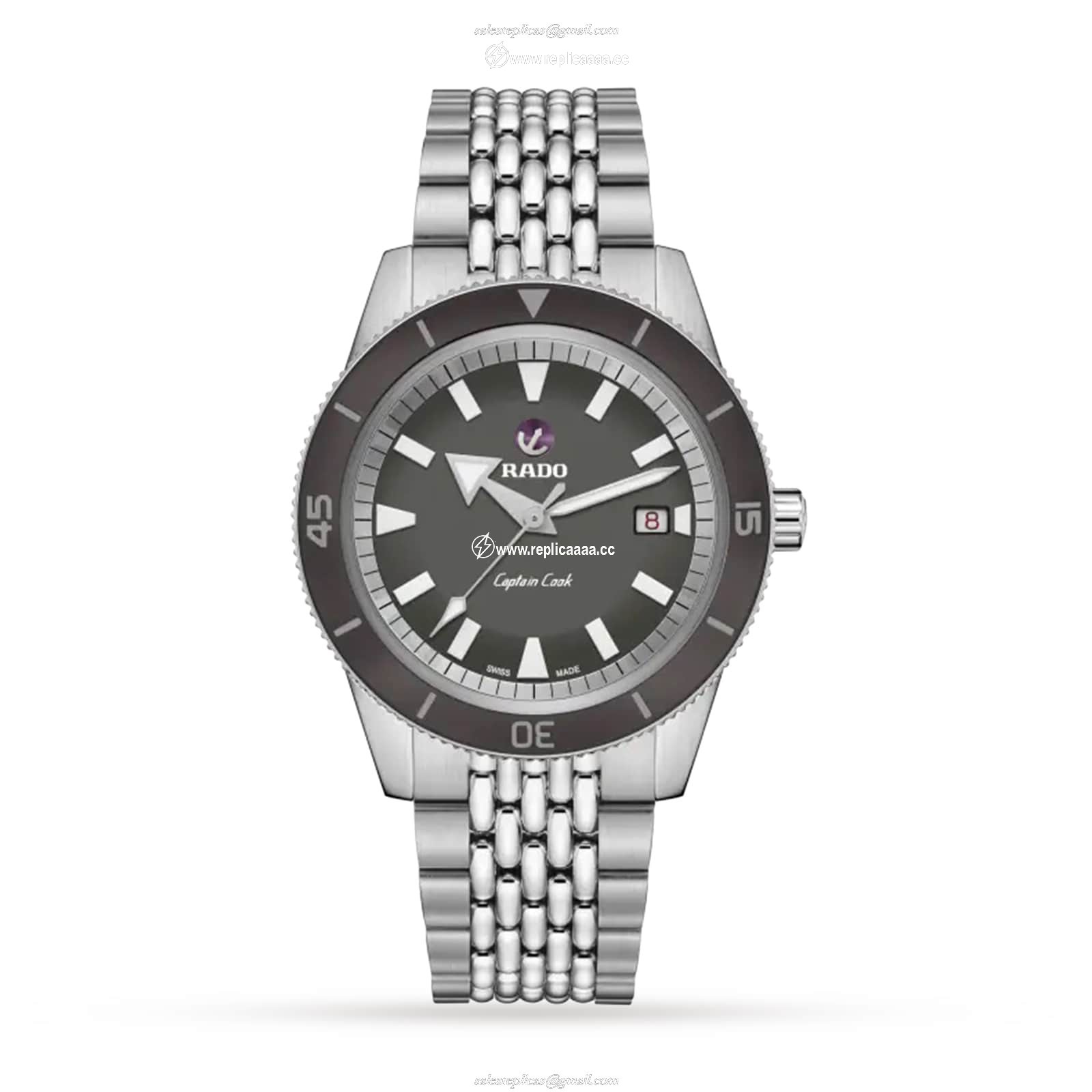 Rado Captain Cook Automatic 42mm Mens details 3 Strap Set R32505019