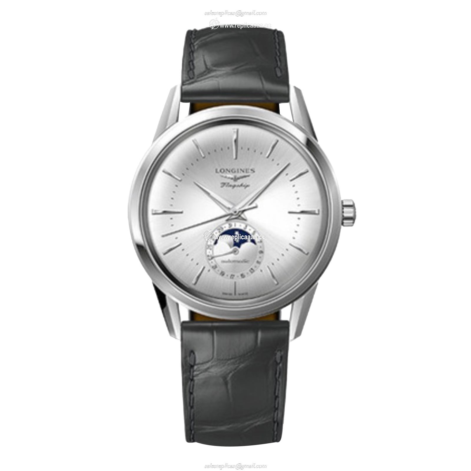 Longines Flagship 38.5mm Mens details Silver L48154722 1 Longines Flagship 38.5mm Mens details Silver L48154722