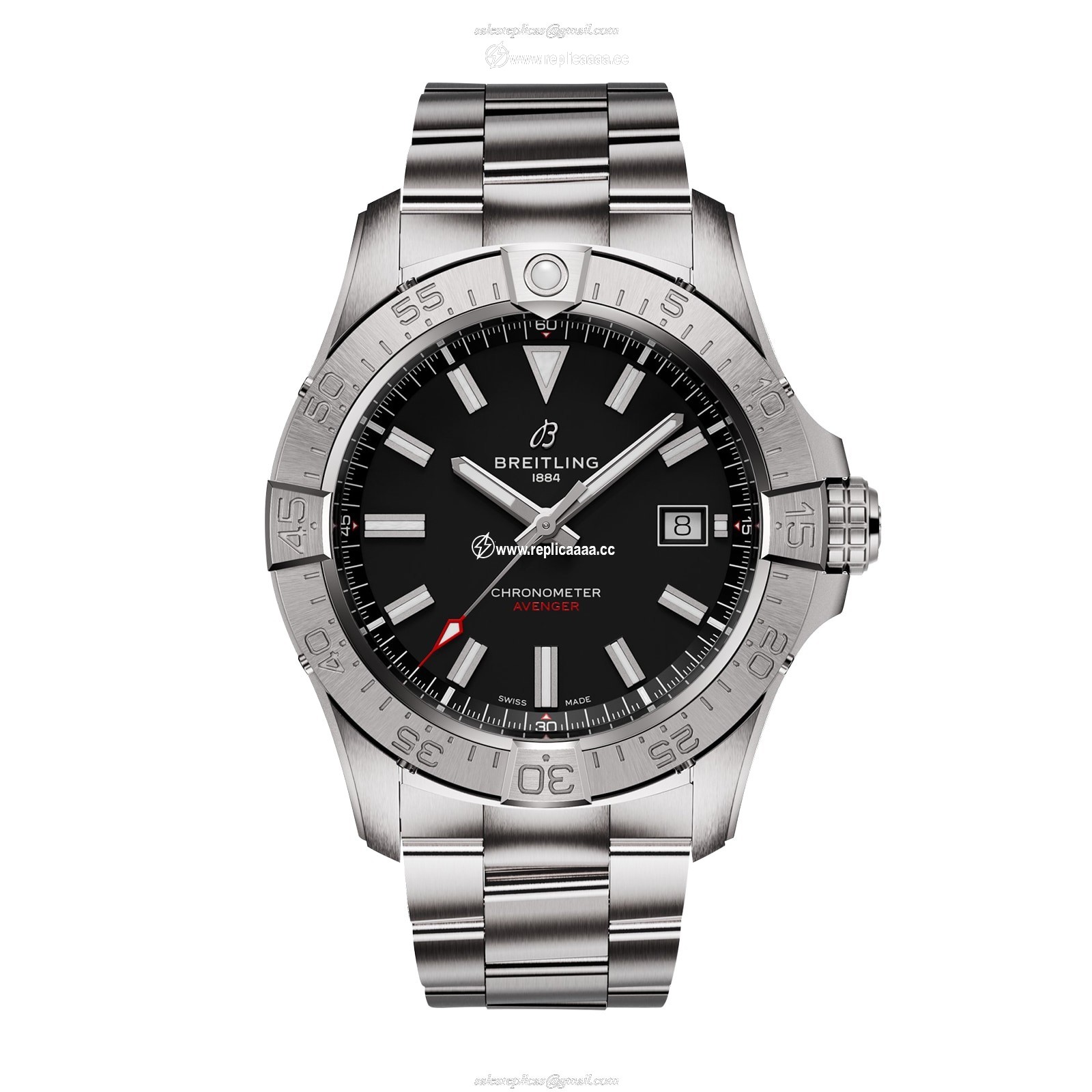 Breitling Avenger Automatic 42mm Mens details Black Stainless Steel A17328101B1A1 1 Breitling Avenger Automatic 42mm Mens details Black Stainless Steel A17328101B1A1