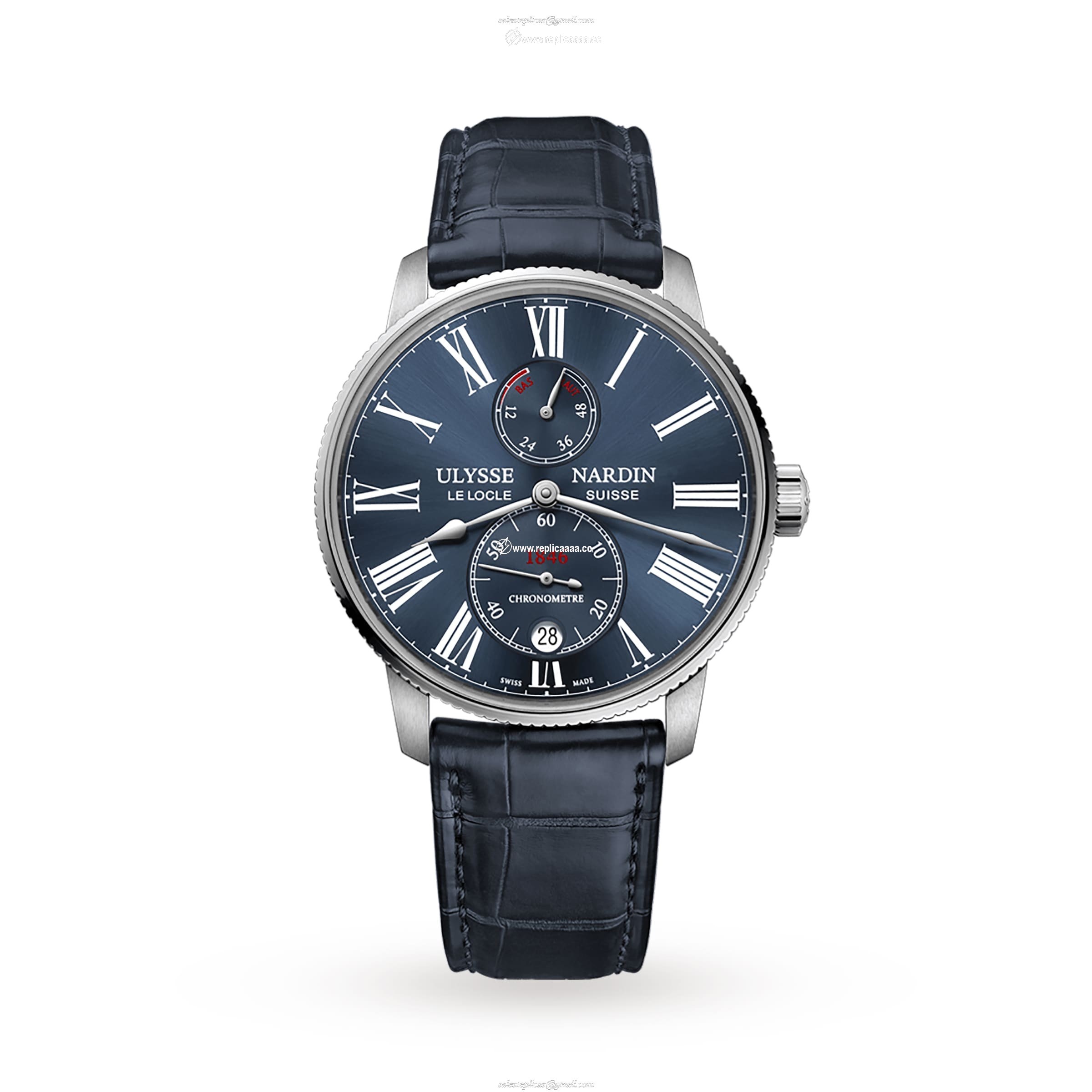 Ulysse Nardin Marine Torpilleur 42mm Stainless Steel Case And Bezel 1183-310/43 1 Ulysse Nardin Marine Torpilleur 42mm Stainless Steel Case And Bezel 1183-310/43