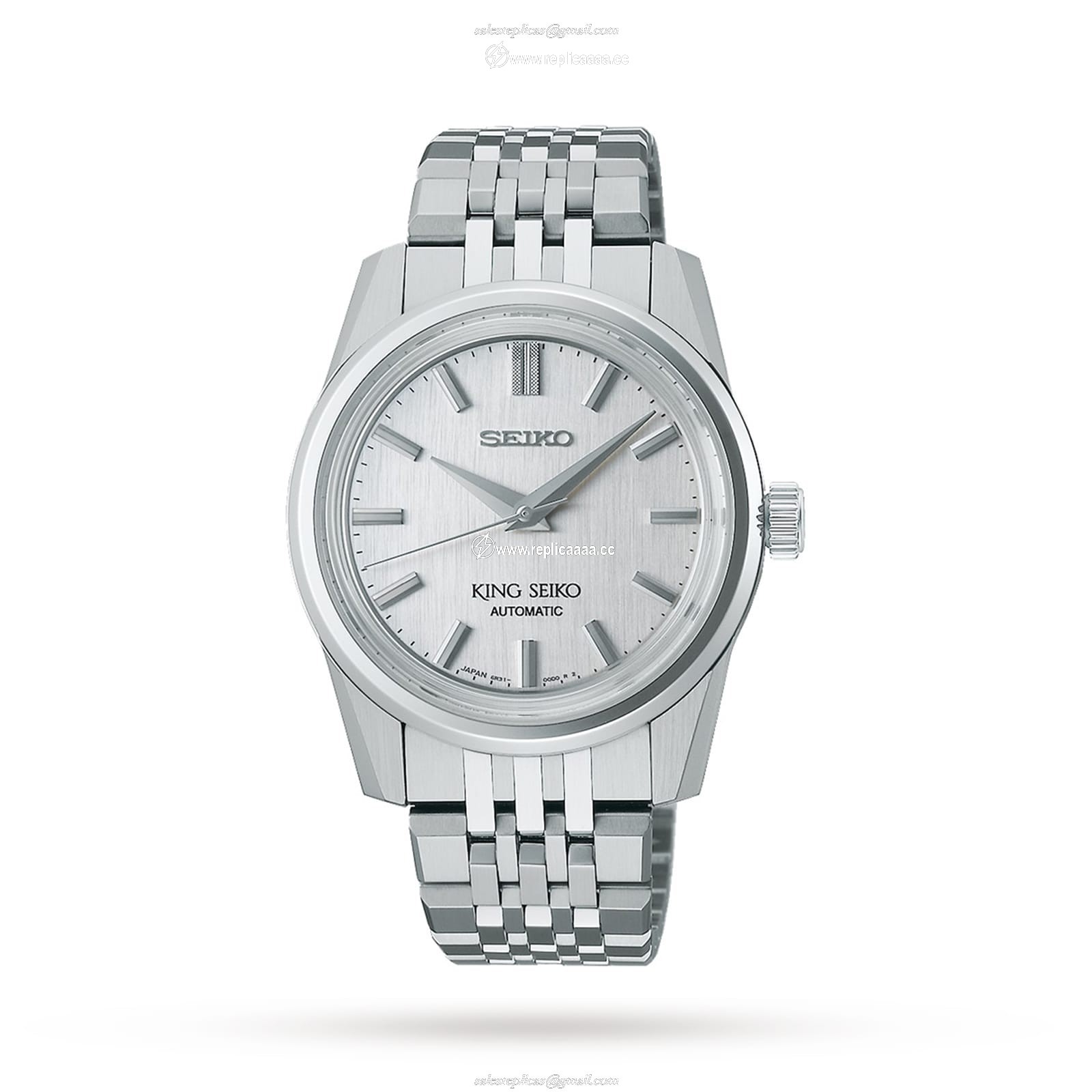 Seiko King Seiko 37mm Mens details - Silver SPB281J1