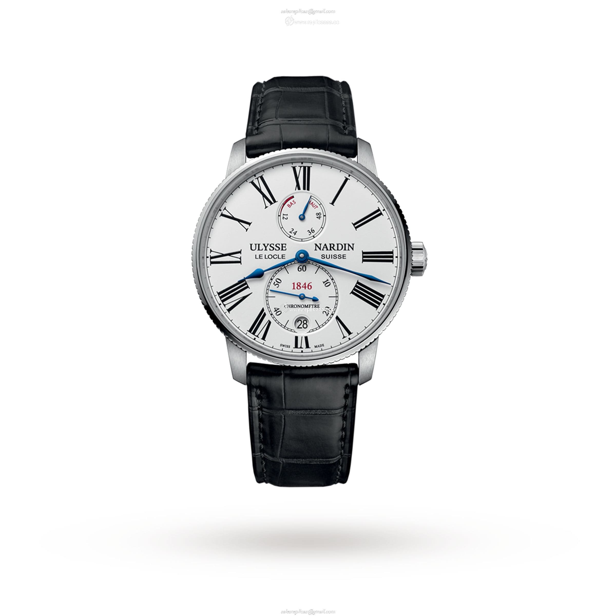 Ulysse Nardin Marine Torpilleur 42mm Stainless Steel Case And Bezel 1183-310/40