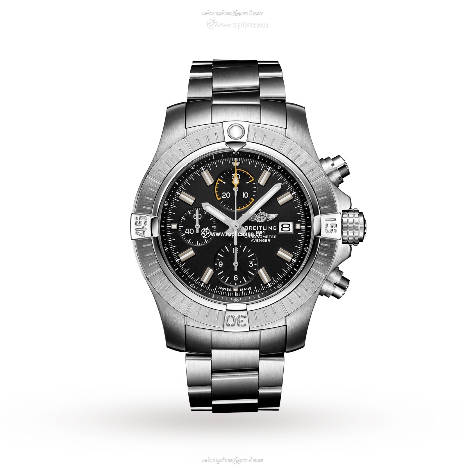 Breitling Avenger Chronograph 45 Stainless Steel details A13317101B1A1