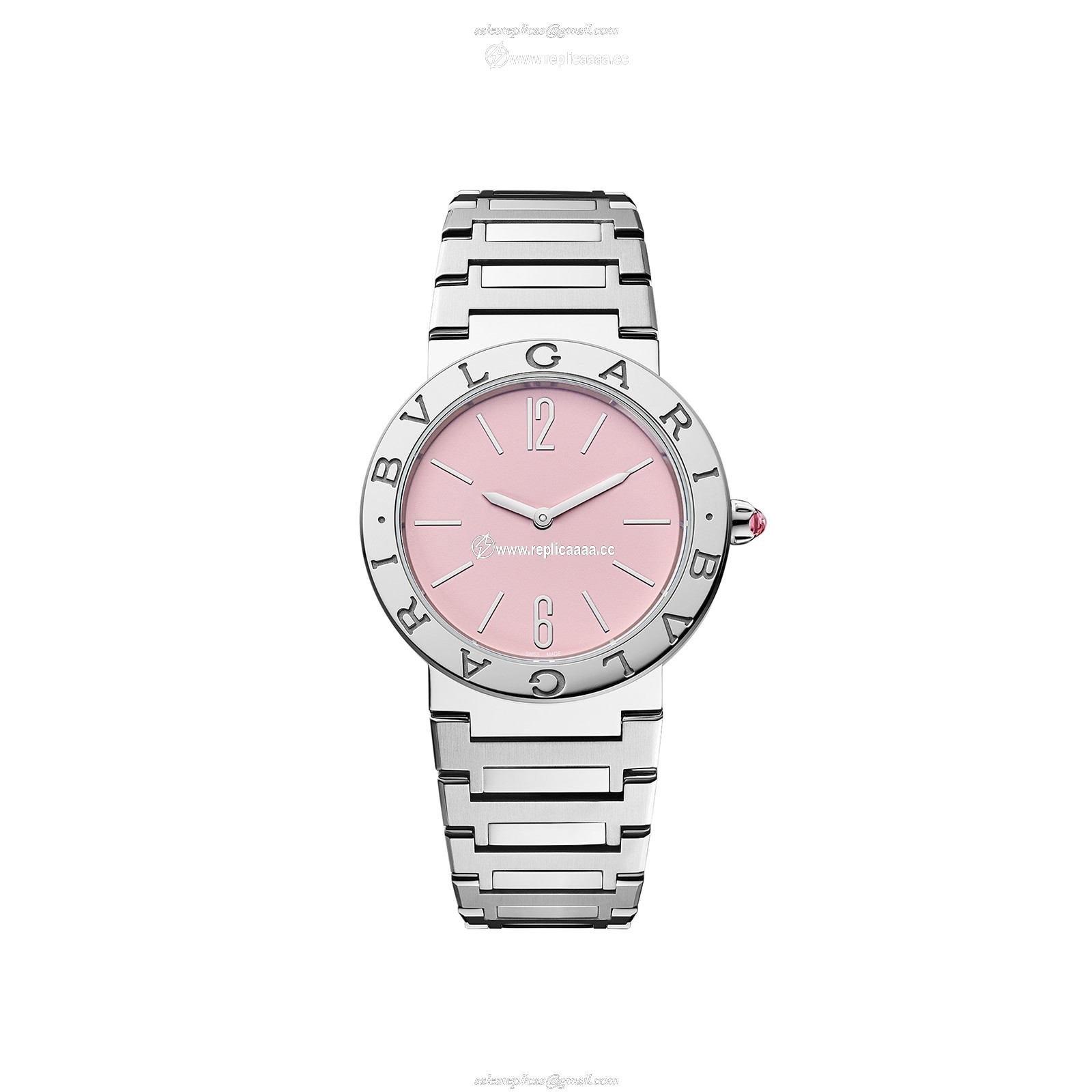 Bvlgari Stainless Steel Bvlgari Bvlgari Limited Edition 33mm Pink Dial Ladies details 103711