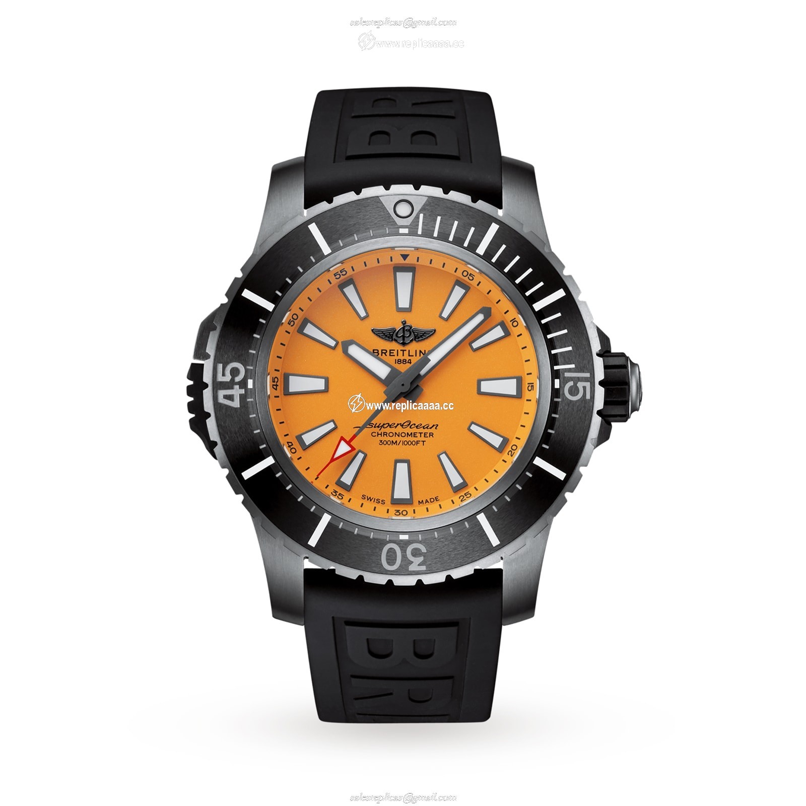 Breitling Superocean Automatic 48 Rubber Strap details E17369241I1S1