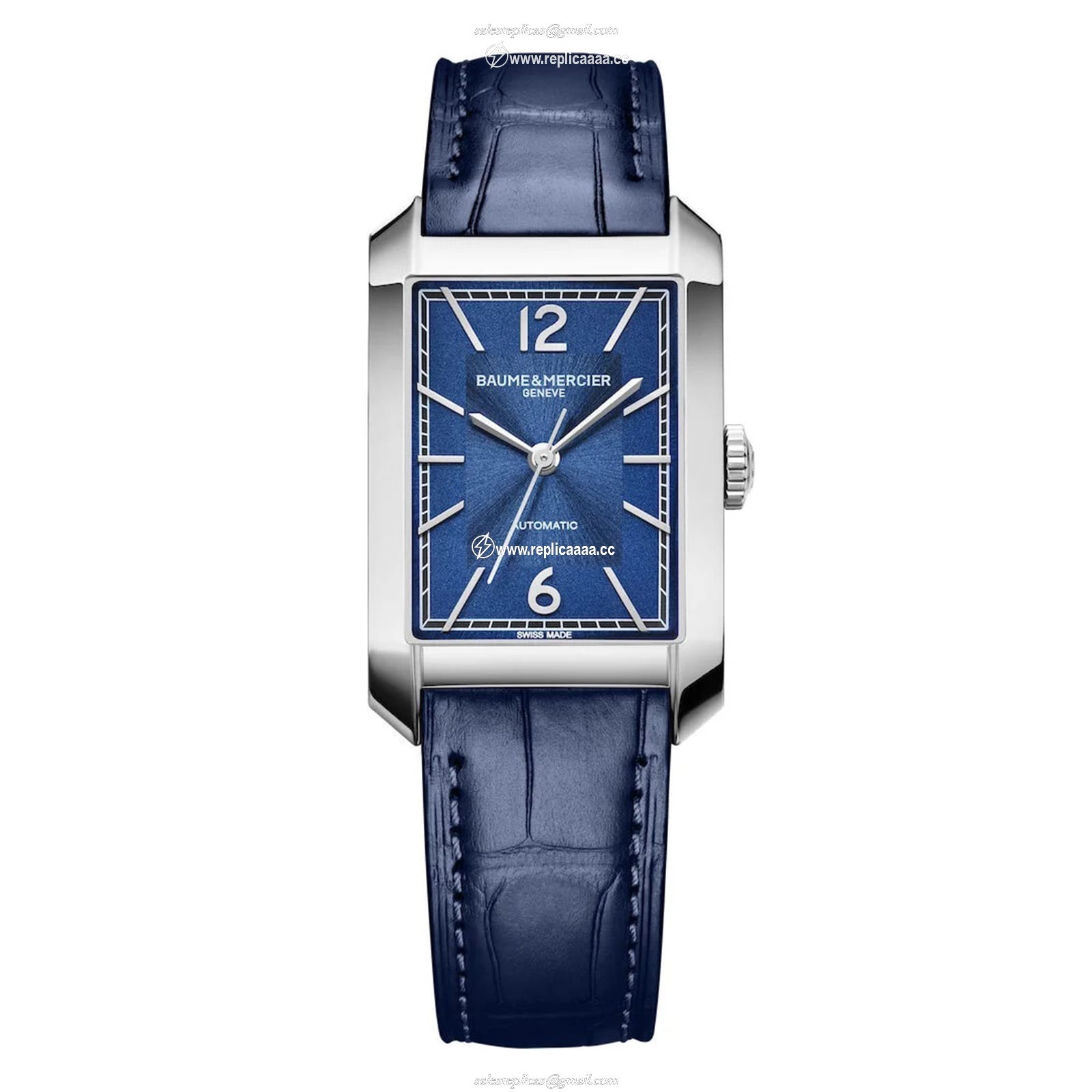 Baume & Mercier Hampton Automatic 43mm X 27mm details Blue BM0A10732