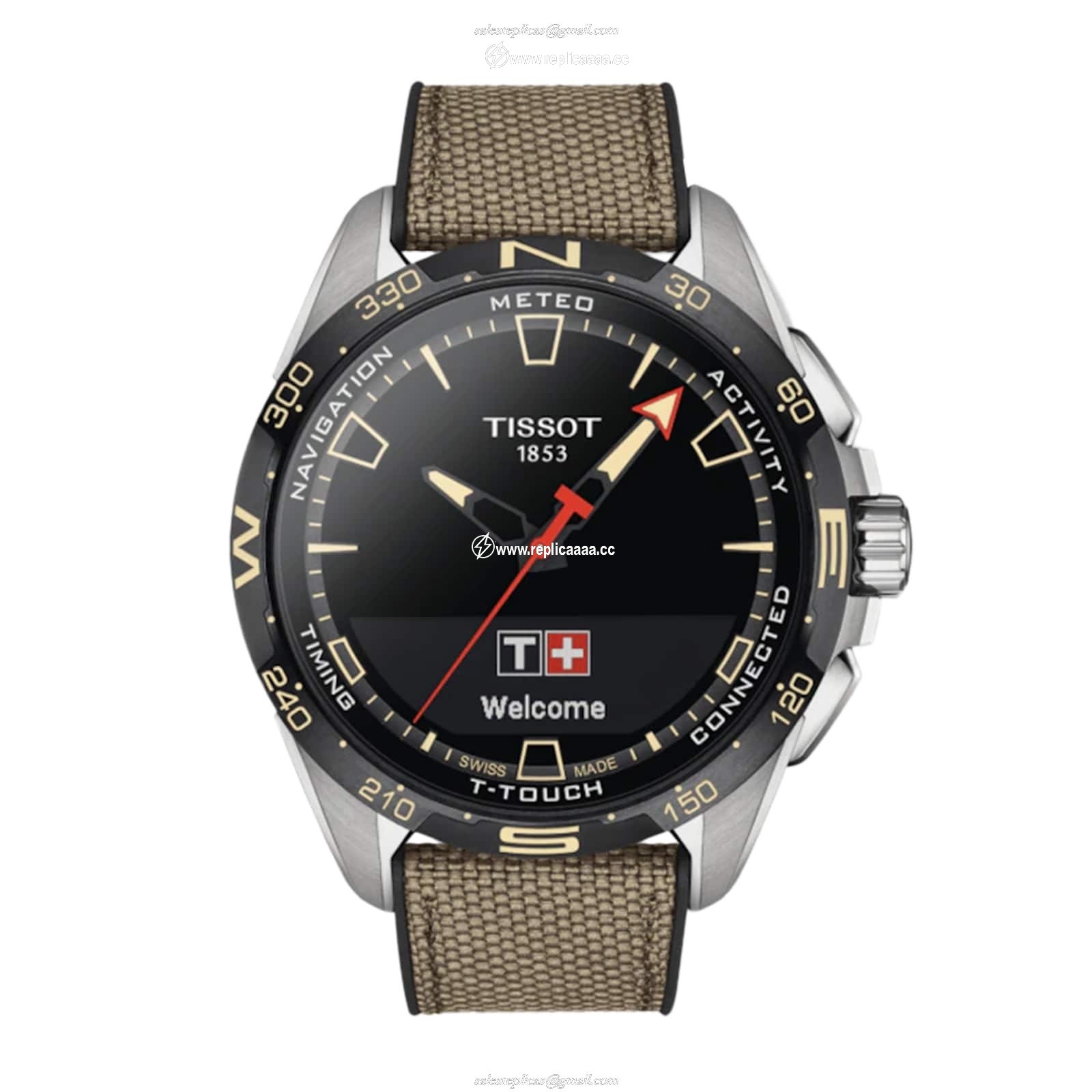Tissot T-Touch Solar Connect 47.5mm details T1214204705107