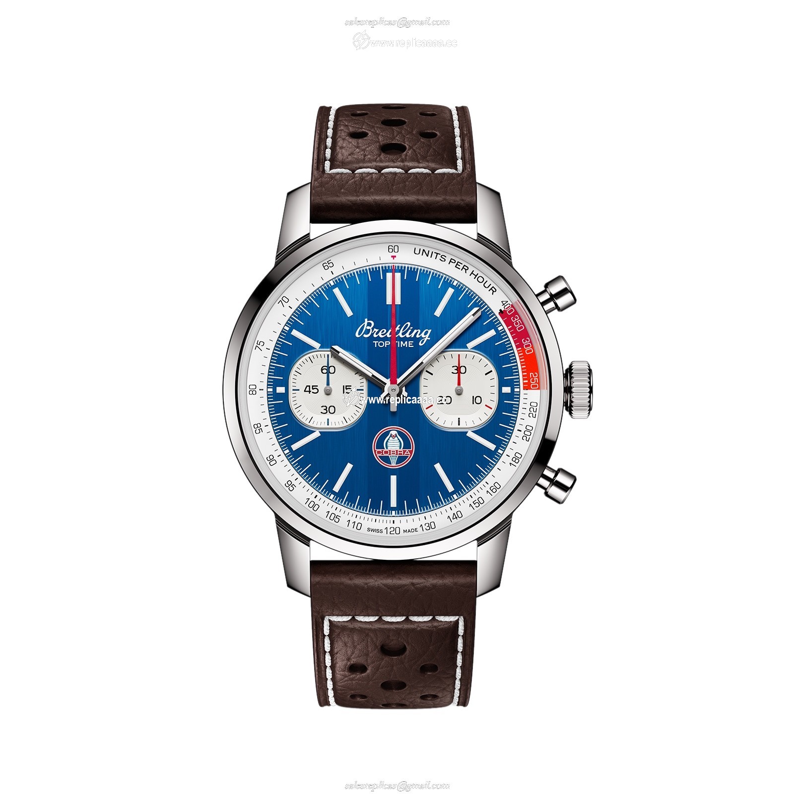Breitling Top Time B01 Classic Cars Shelby Cobra 41mm Mens details AB01763A1C1X1