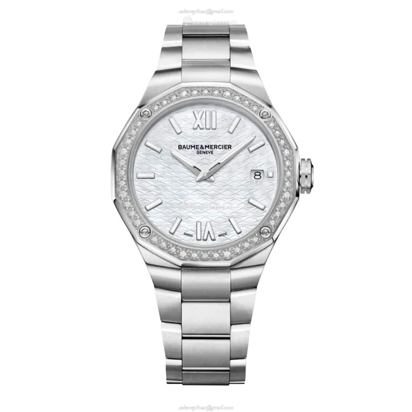 Baume & Mercier Riviera 36mm Unisex details Mother Of Pearl M0A10662 1 Baume & Mercier Riviera 36mm Unisex details Mother Of Pearl M0A10662