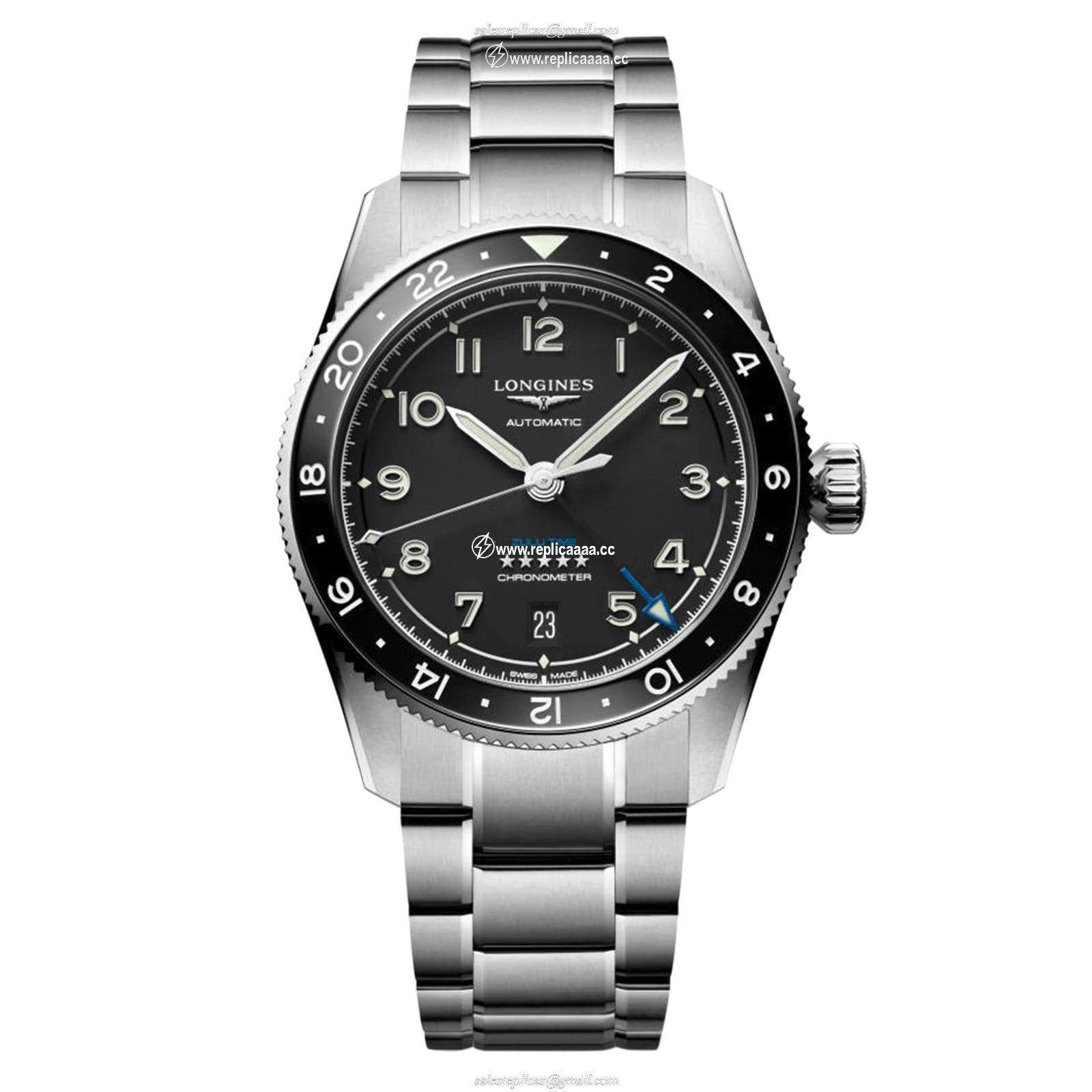 Longines Spirit Avigation 39mm Mens details Black L38024536 1 Longines Spirit Avigation 39mm Mens details Black L38024536
