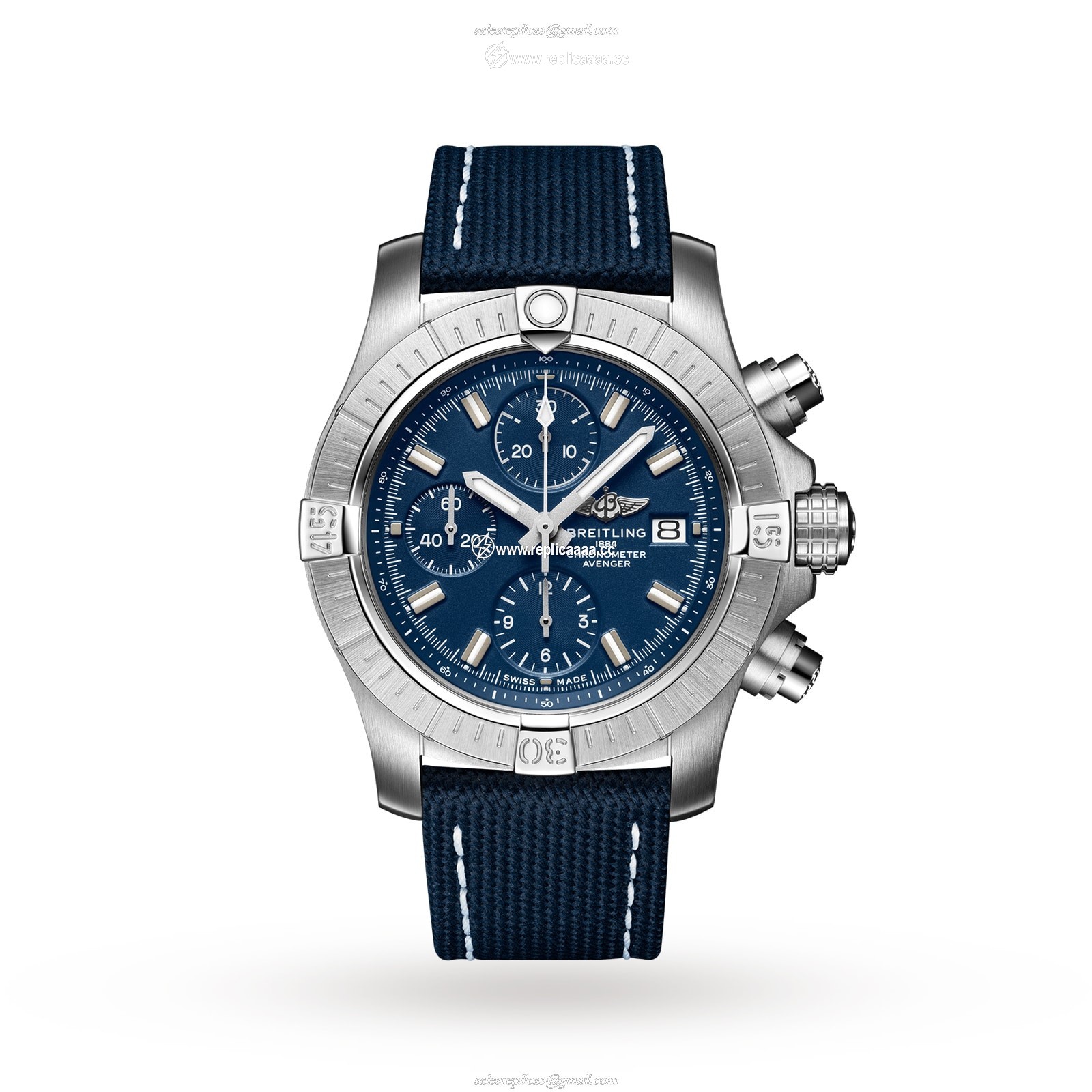 Breitling Avenger Chronograph 43 Stainless Steel details A13385101C1X2