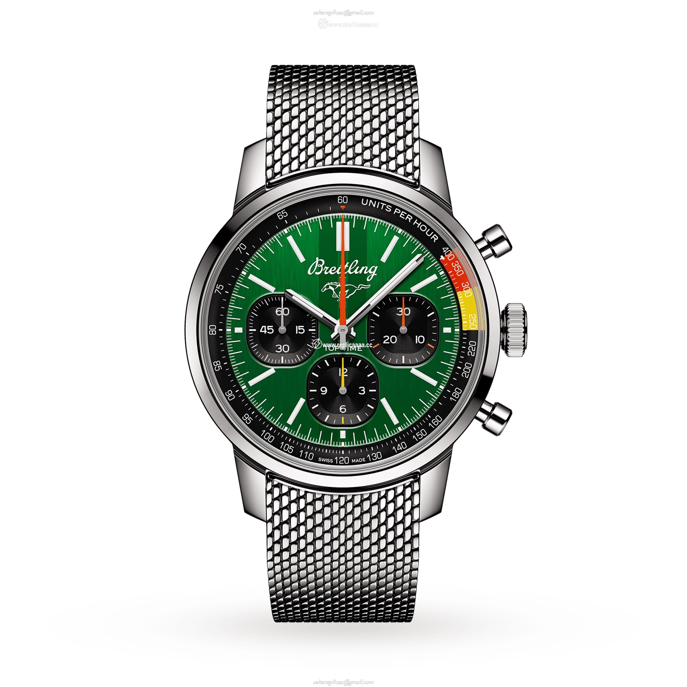 Breitling Top Time B01 Classic Cars Ford Mustang 41mm Mens details Mesh Strap AB01762A1L1A1 1 Breitling Top Time B01 Classic Cars Ford Mustang 41mm Mens details Mesh Strap AB01762A1L1A1