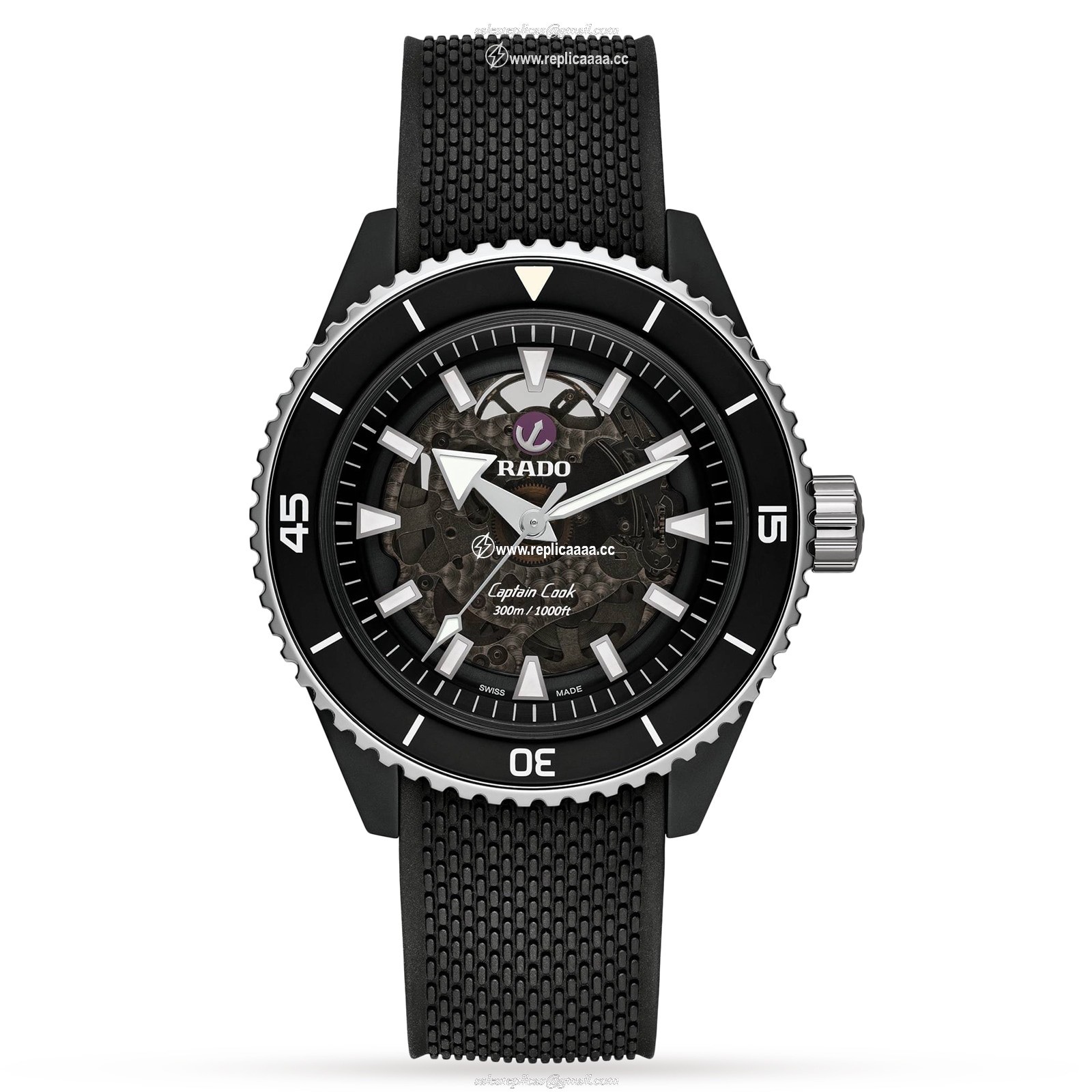 Rado Captain Cook 43mm Mens details R32127156